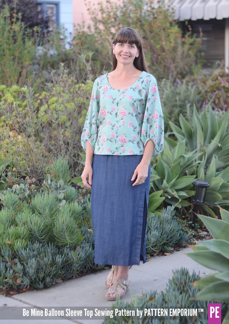 Be Mine | Balloon Sleeve Top Sewing Pattern
