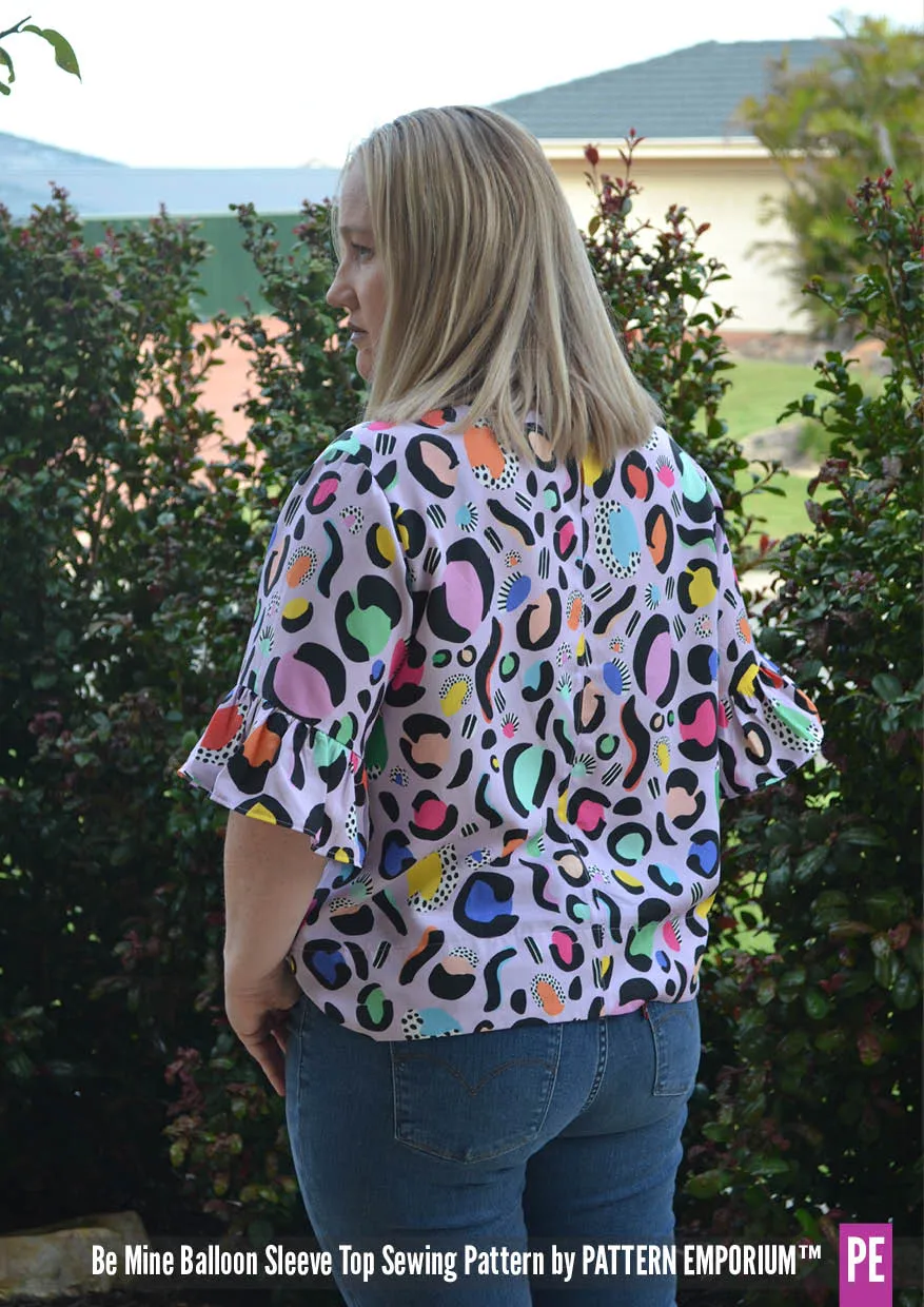 Be Mine | Balloon Sleeve Top Sewing Pattern