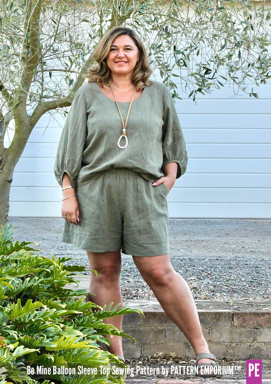 Be Mine | Balloon Sleeve Top Sewing Pattern