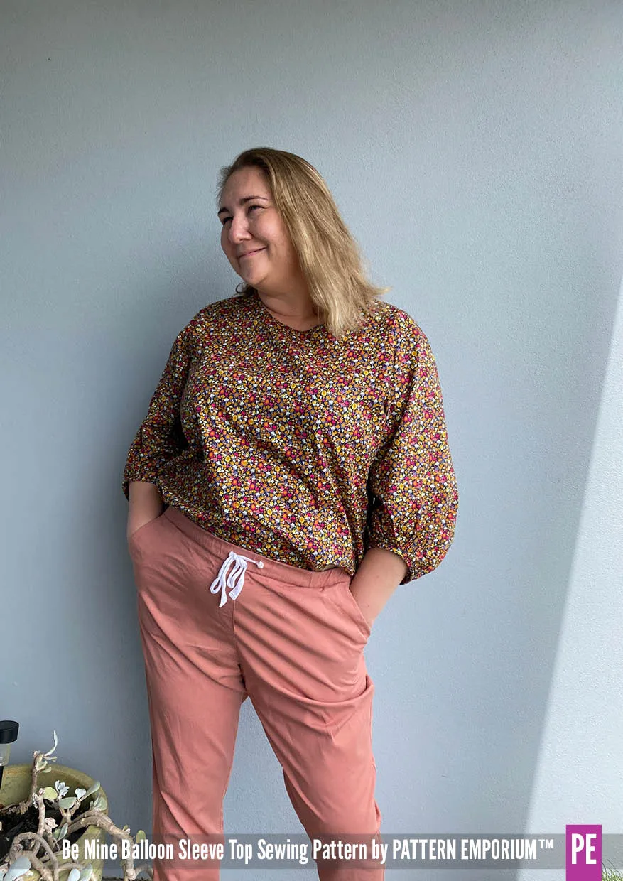 Be Mine | Balloon Sleeve Top Sewing Pattern