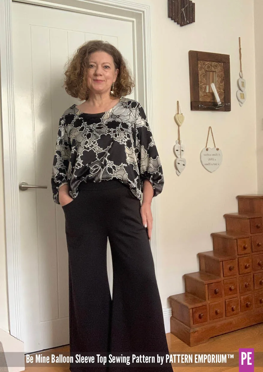 Be Mine | Balloon Sleeve Top Sewing Pattern