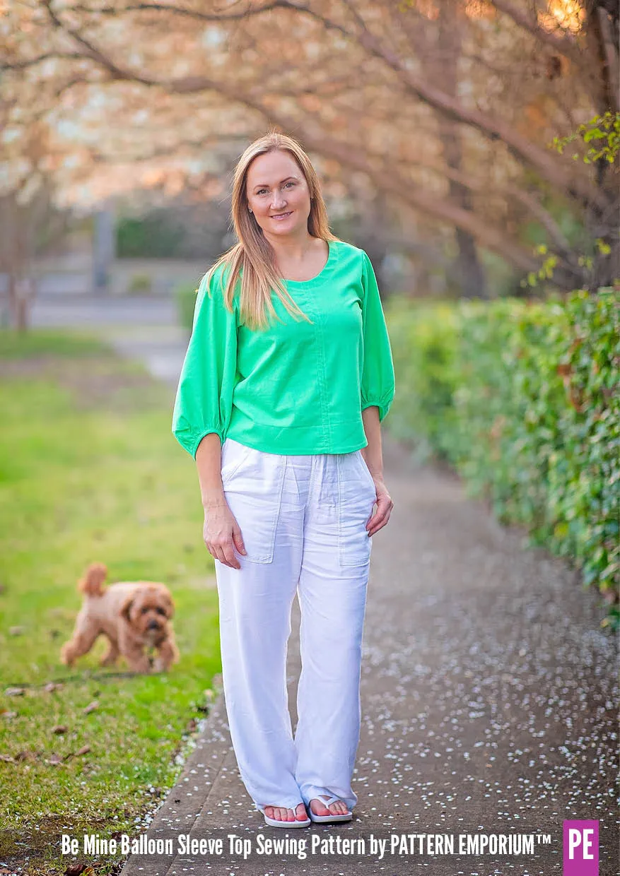 Be Mine | Balloon Sleeve Top Sewing Pattern