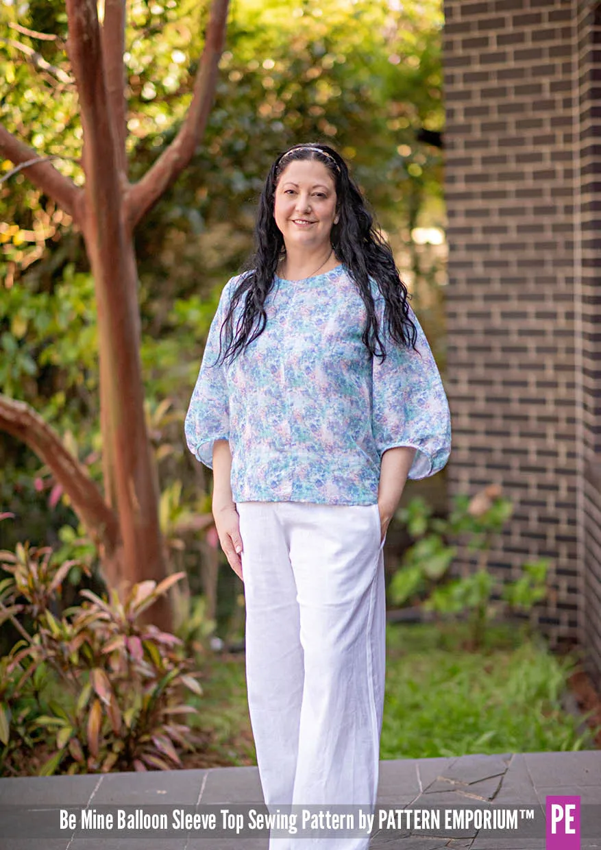 Be Mine | Balloon Sleeve Top Sewing Pattern