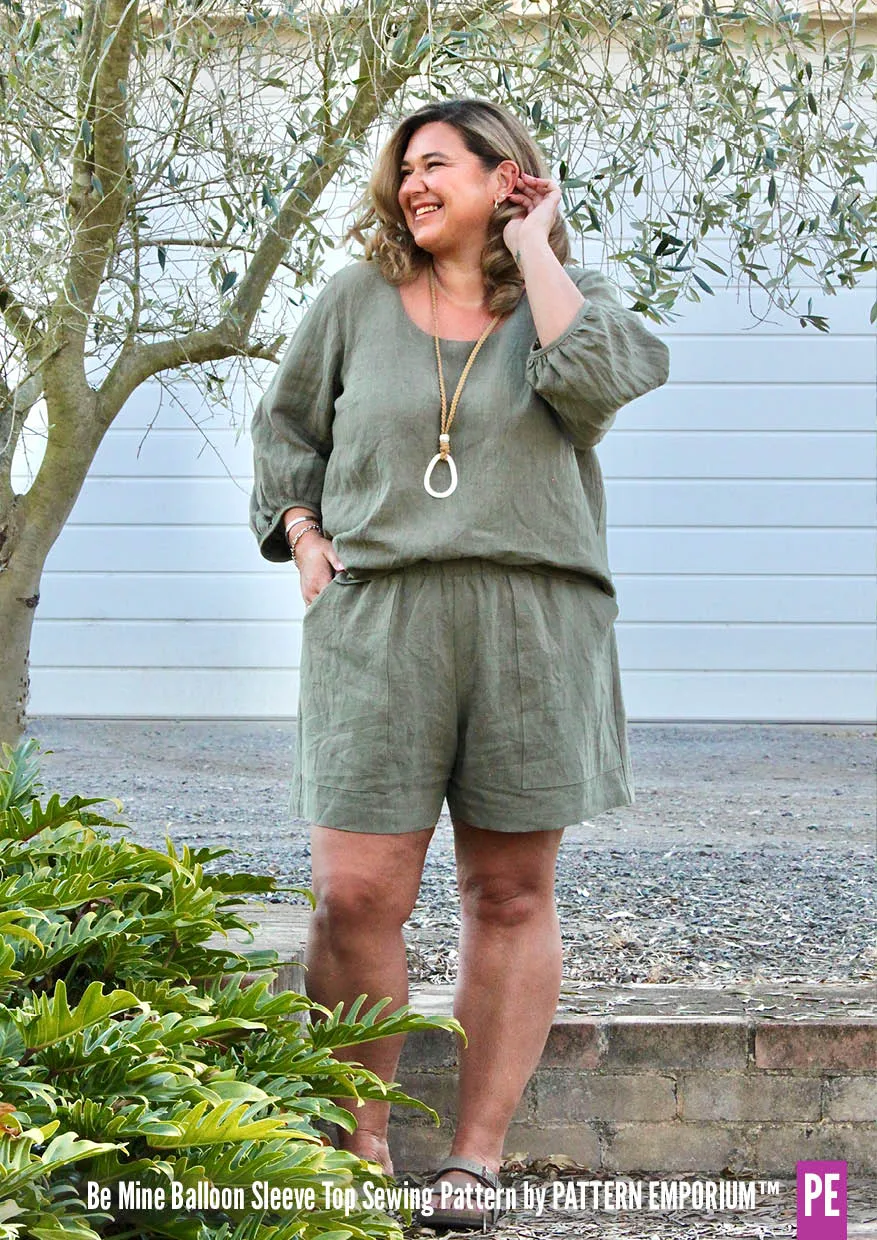 Be Mine | Balloon Sleeve Top Sewing Pattern