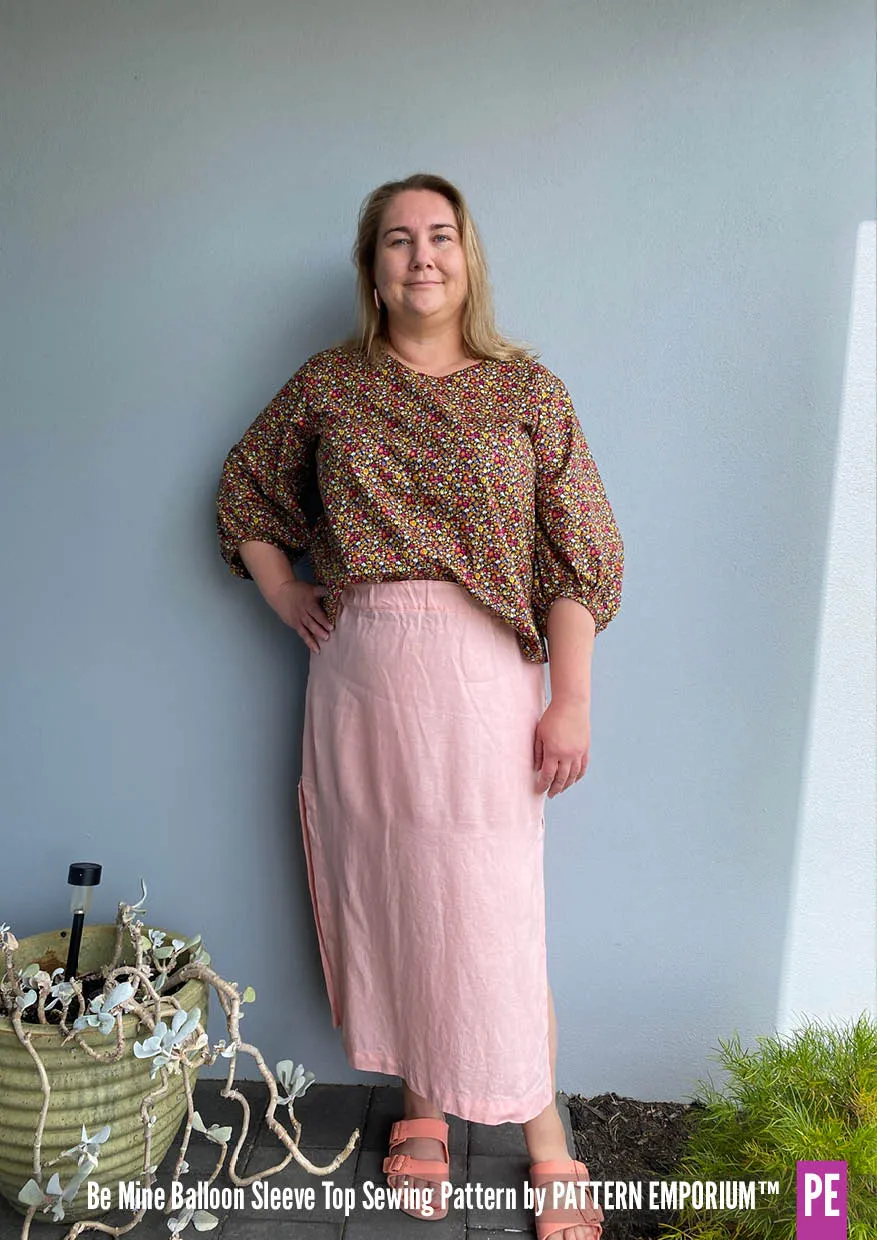 Be Mine | Balloon Sleeve Top Sewing Pattern