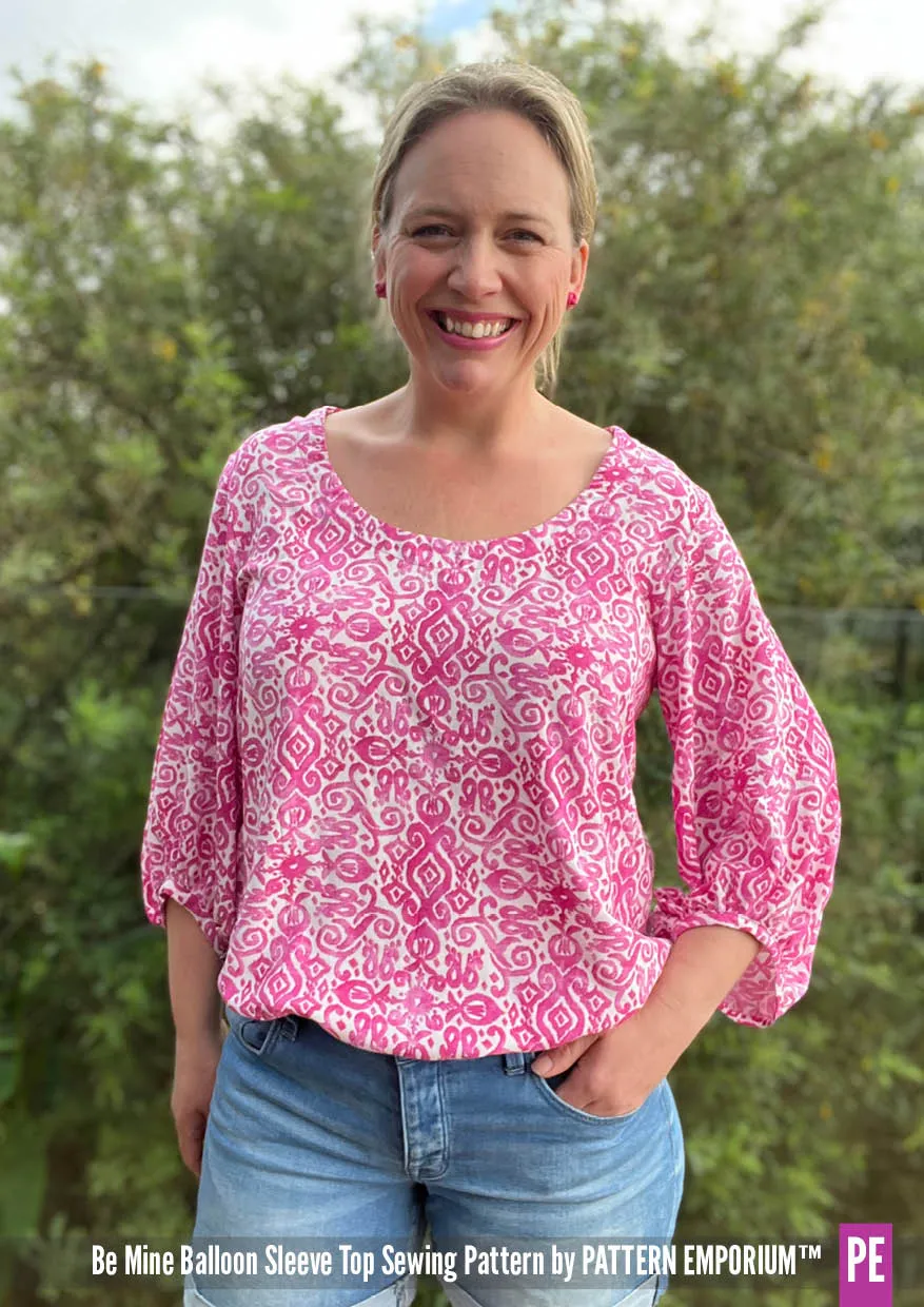 Be Mine | Balloon Sleeve Top Sewing Pattern