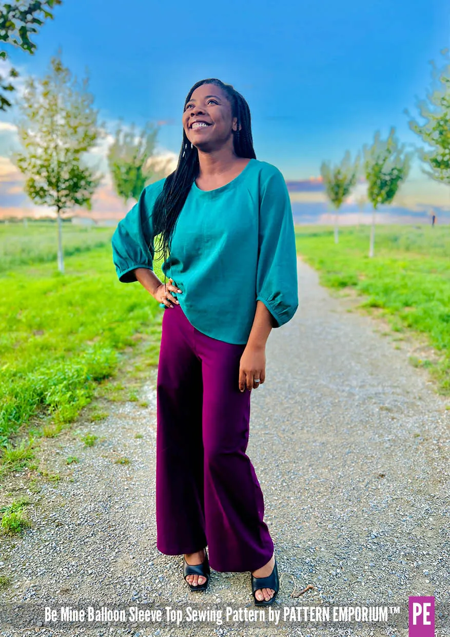 Be Mine | Balloon Sleeve Top Sewing Pattern