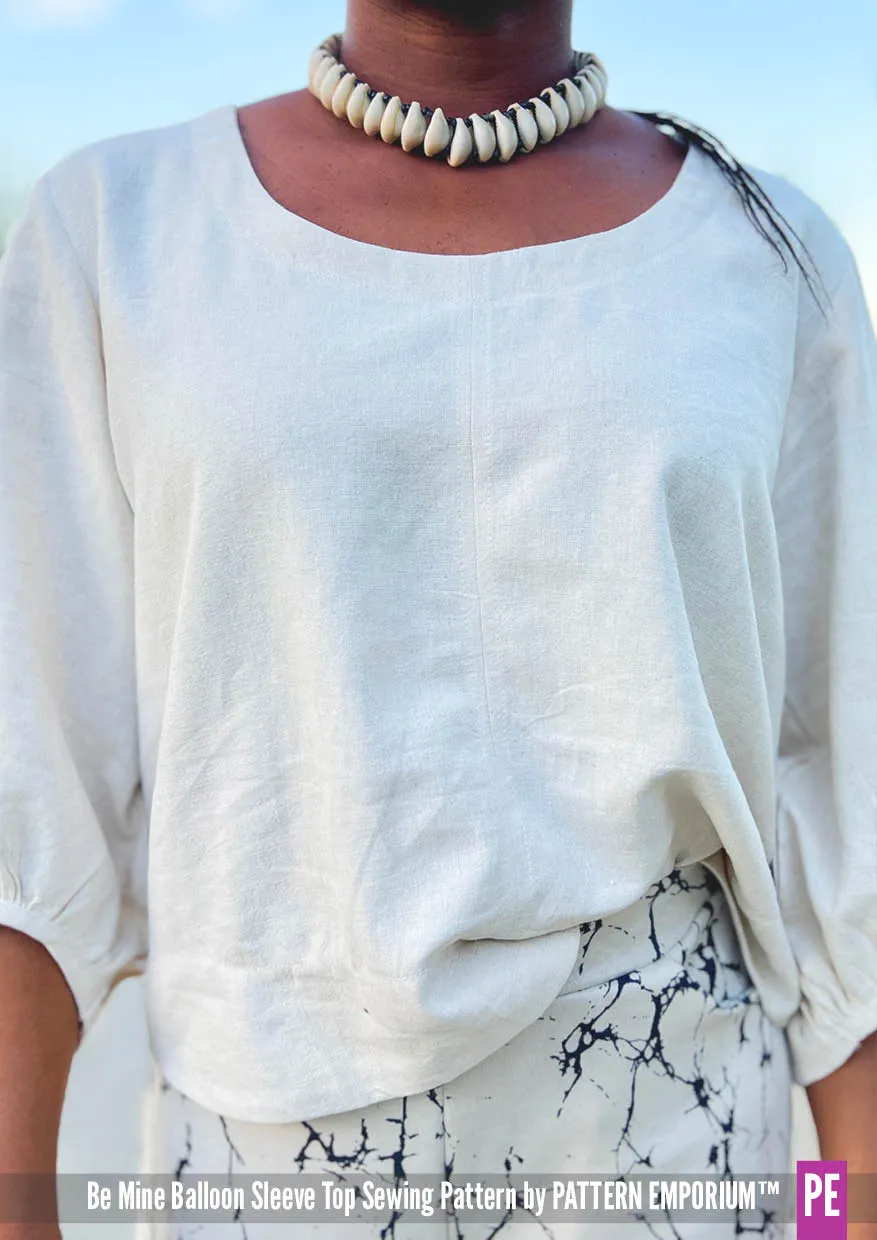 Be Mine | Balloon Sleeve Top Sewing Pattern