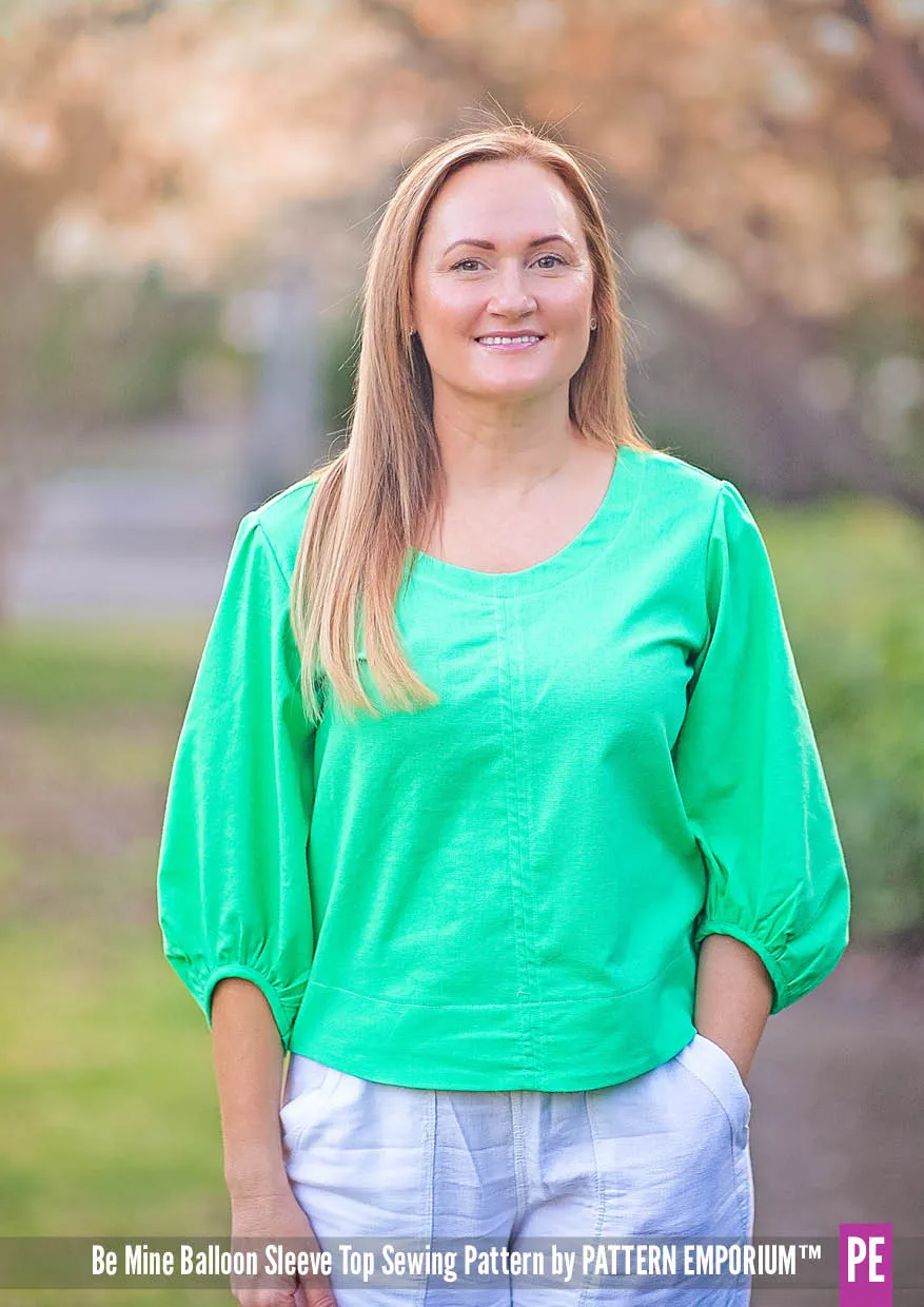 Be Mine | Balloon Sleeve Top Sewing Pattern