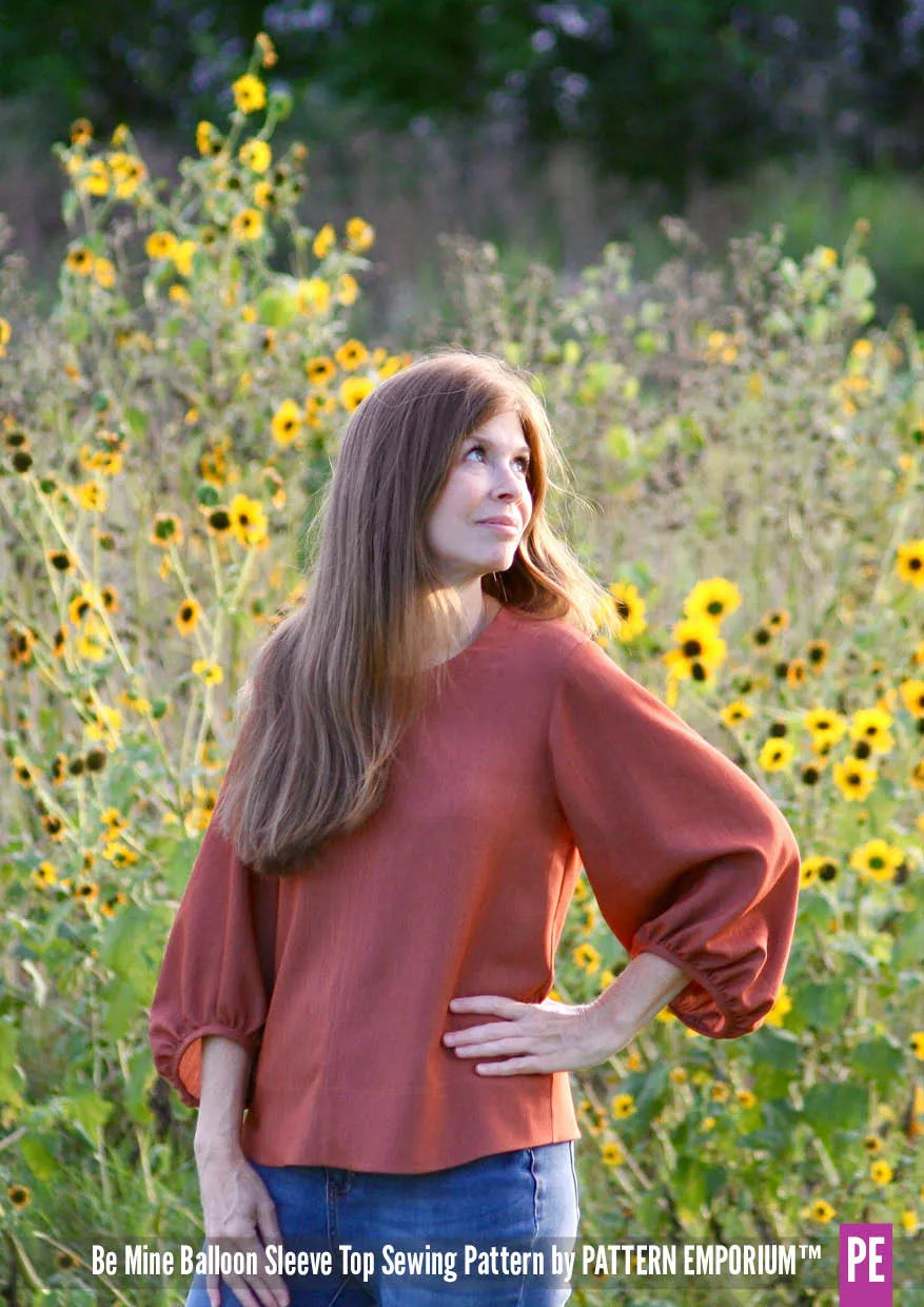 Be Mine | Balloon Sleeve Top Sewing Pattern