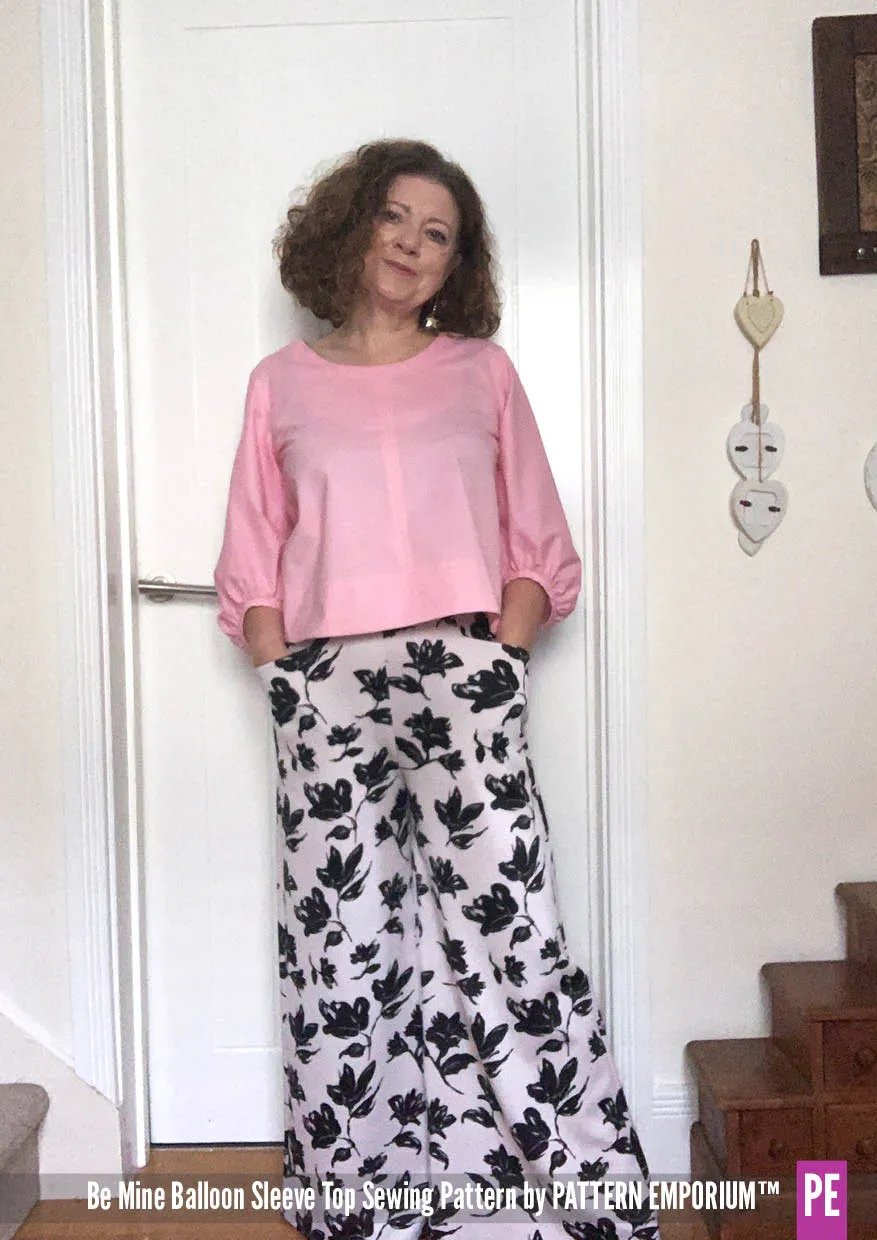 Be Mine | Balloon Sleeve Top Sewing Pattern