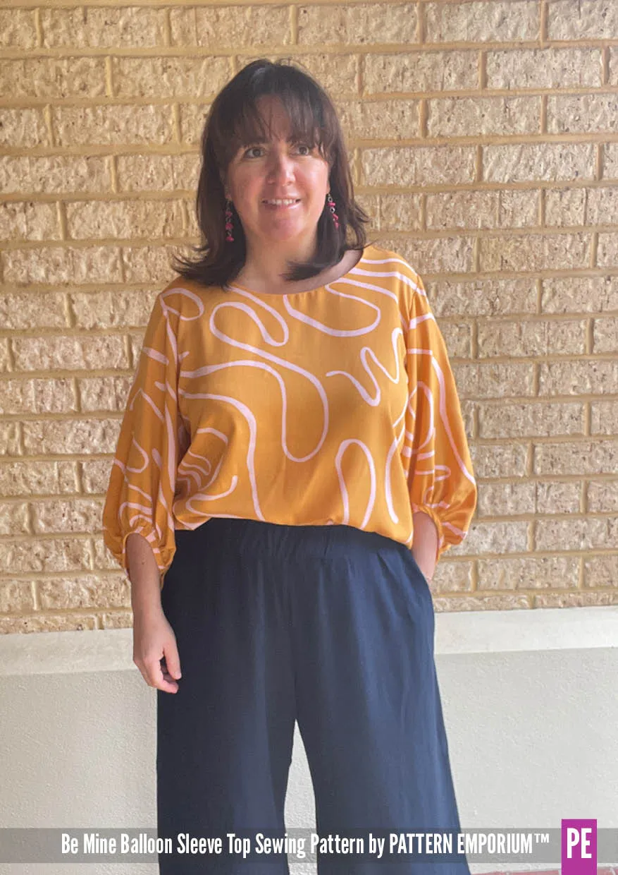 Be Mine | Balloon Sleeve Top Sewing Pattern