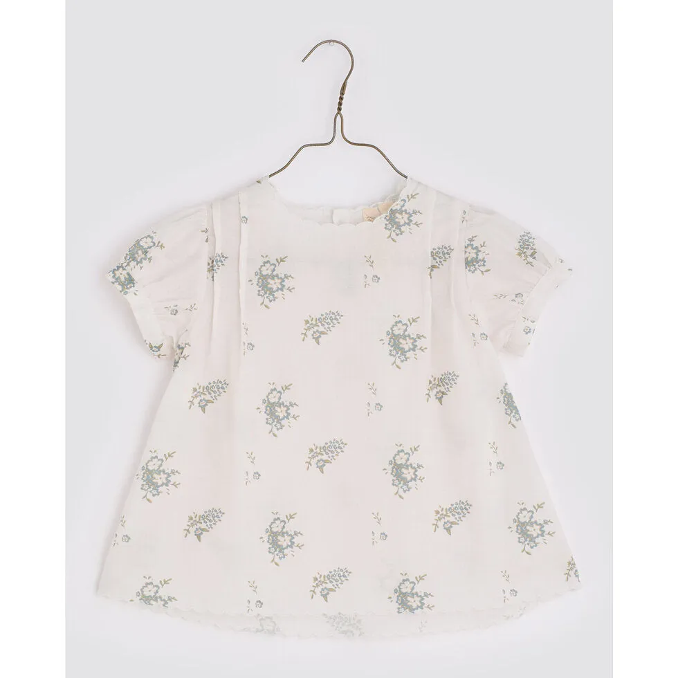 Beth blouse -blue floral