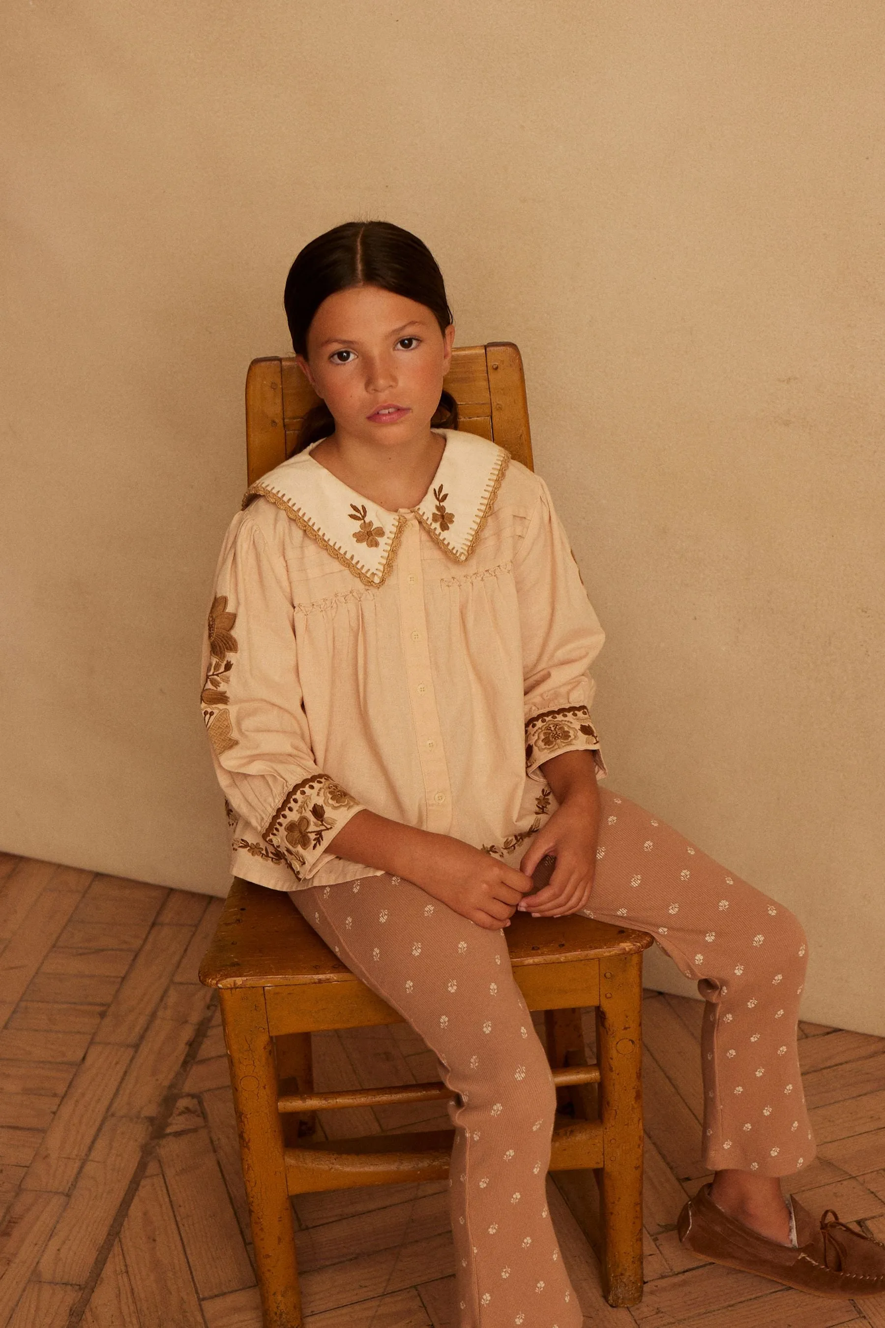 Bette Blouse, Pink Sand