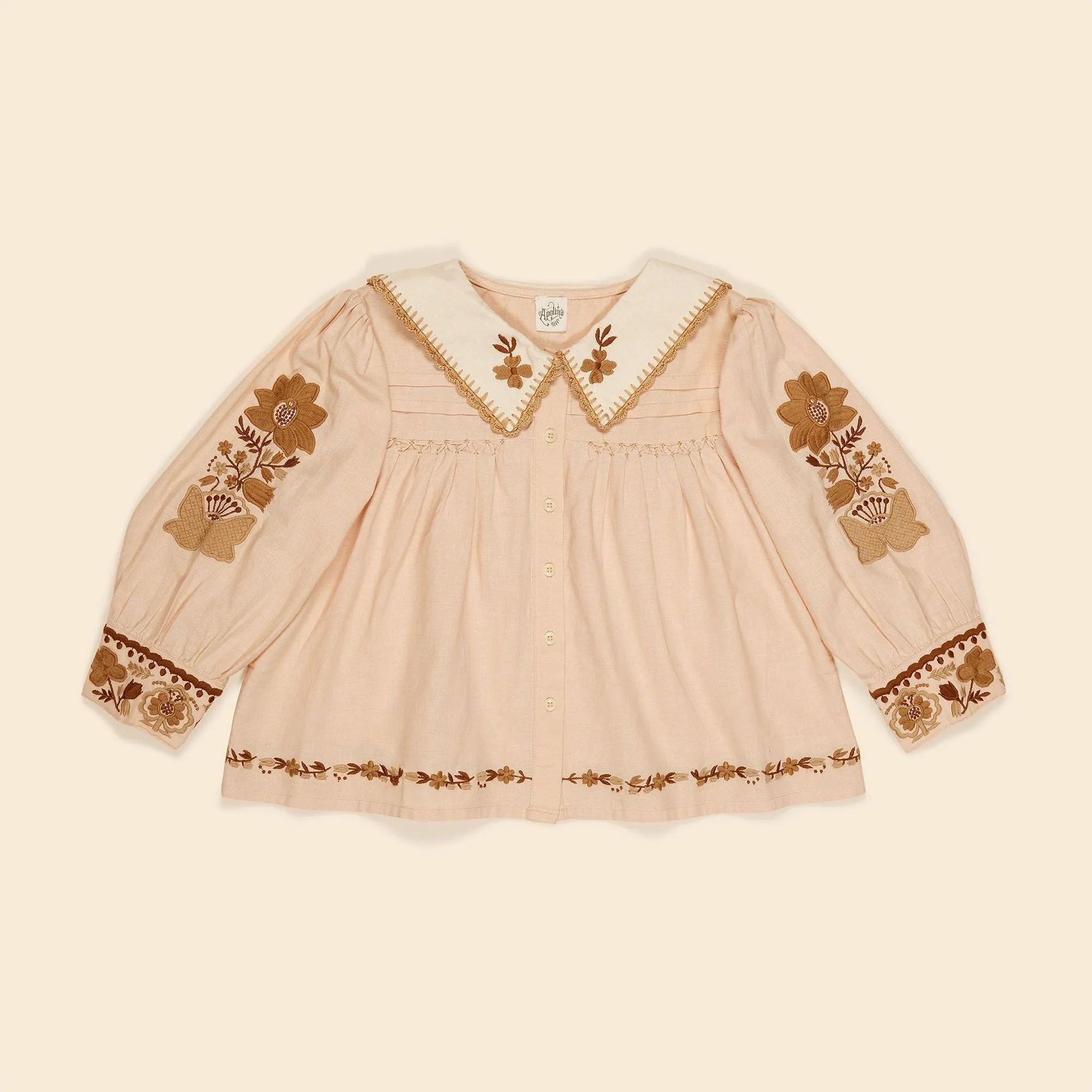 Bette Blouse, Pink Sand
