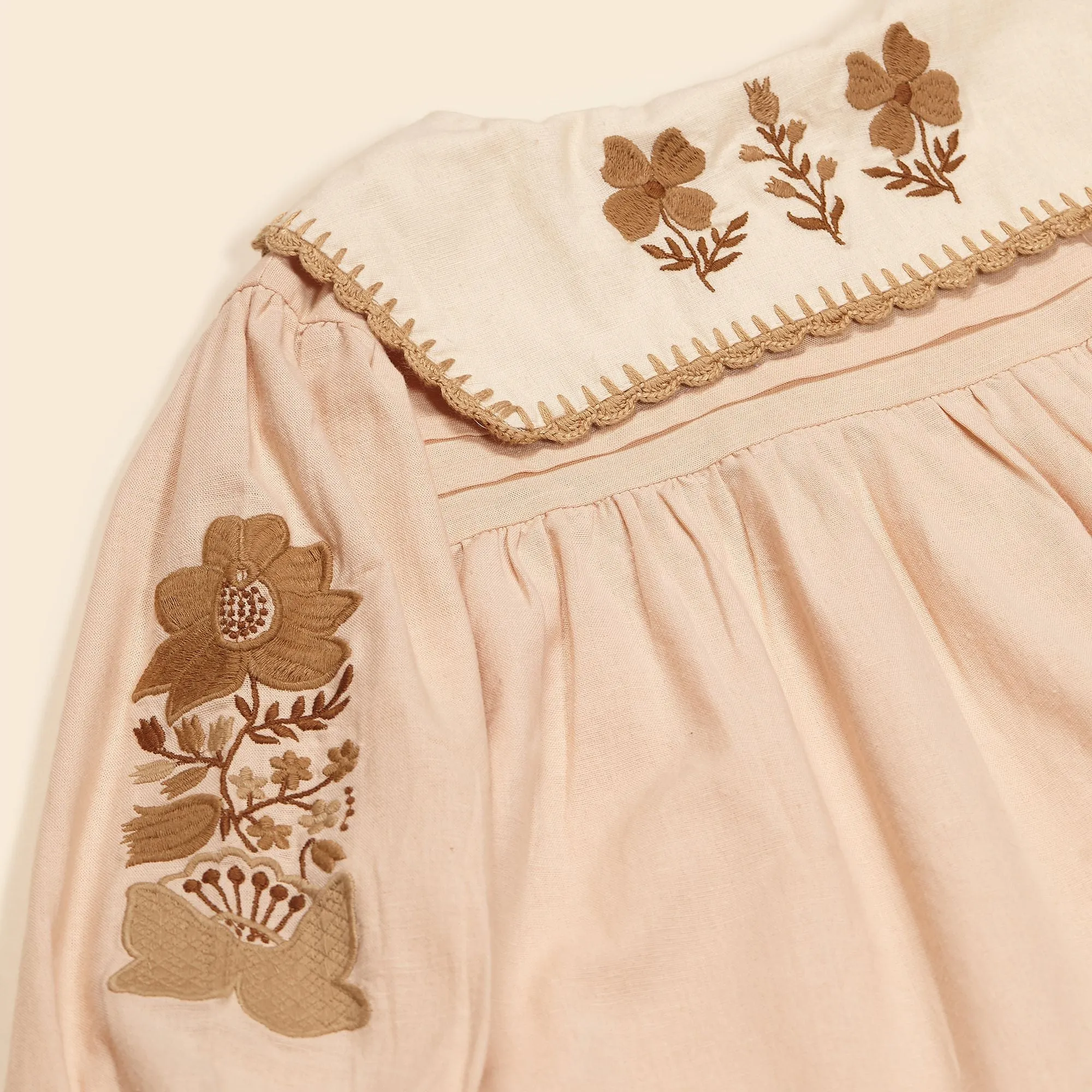 Bette Blouse, Pink Sand