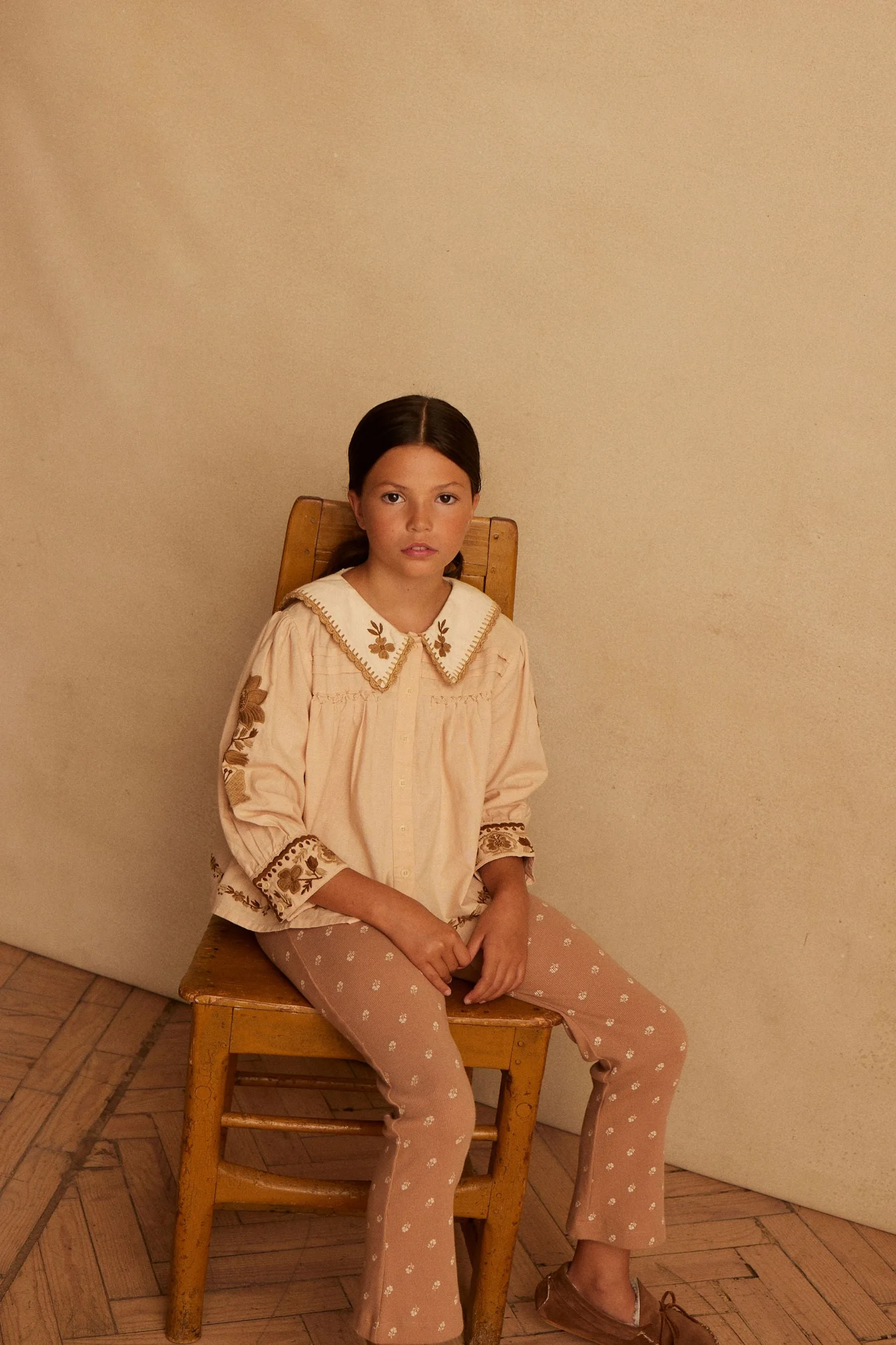 Bette Blouse, Pink Sand