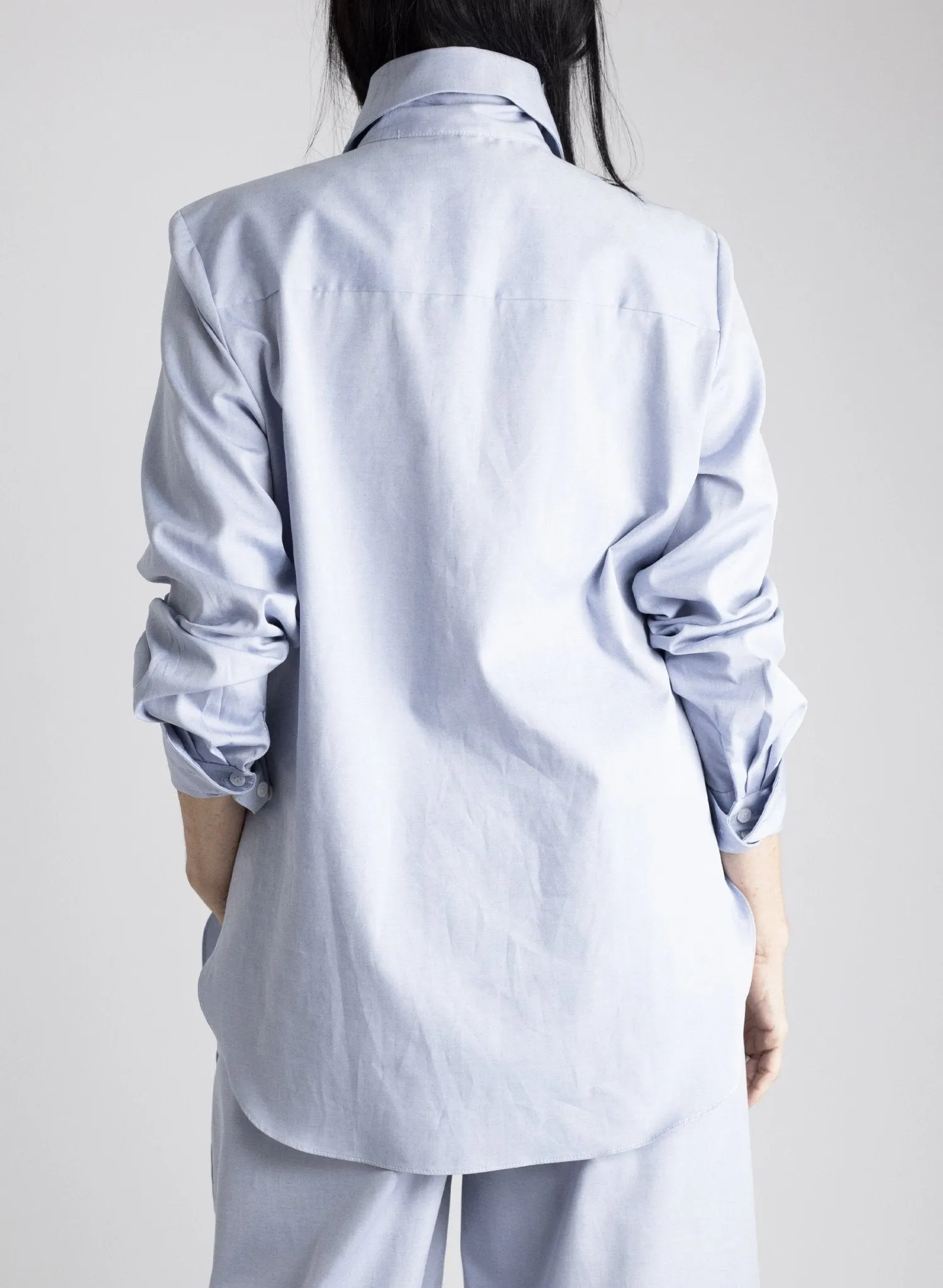 Big Collar Shirt - Oxford Blue