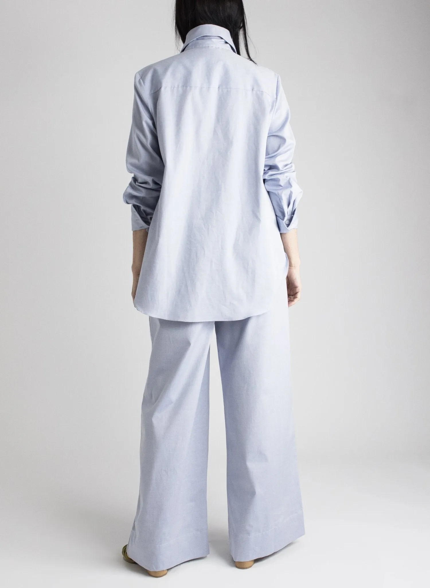 Big Collar Shirt - Oxford Blue