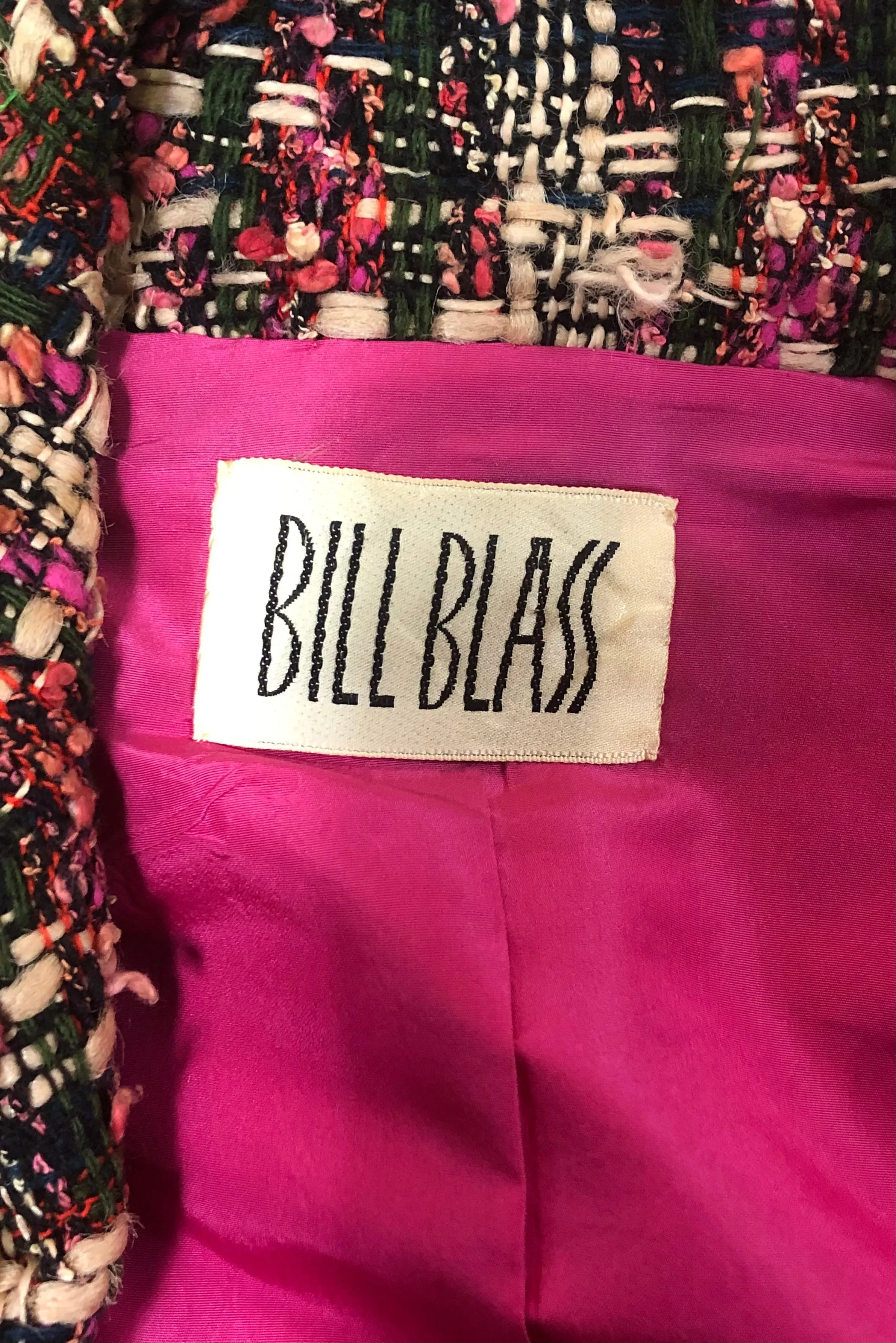 Bill Blass Late 60s/ Early 70s Pinky Tweed Skirt Suit