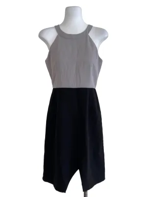 Black And Grey Sheath Dress