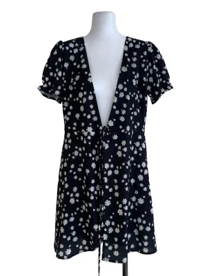 Black Floral Sheath Dress