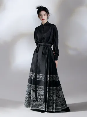 BLACK HORSE SKIRT  KF83688