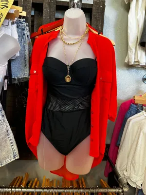 Black One Piece Swimsuit