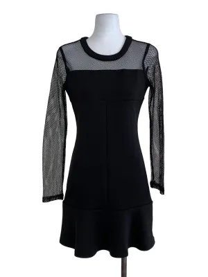 Black Plain Sheath Dress