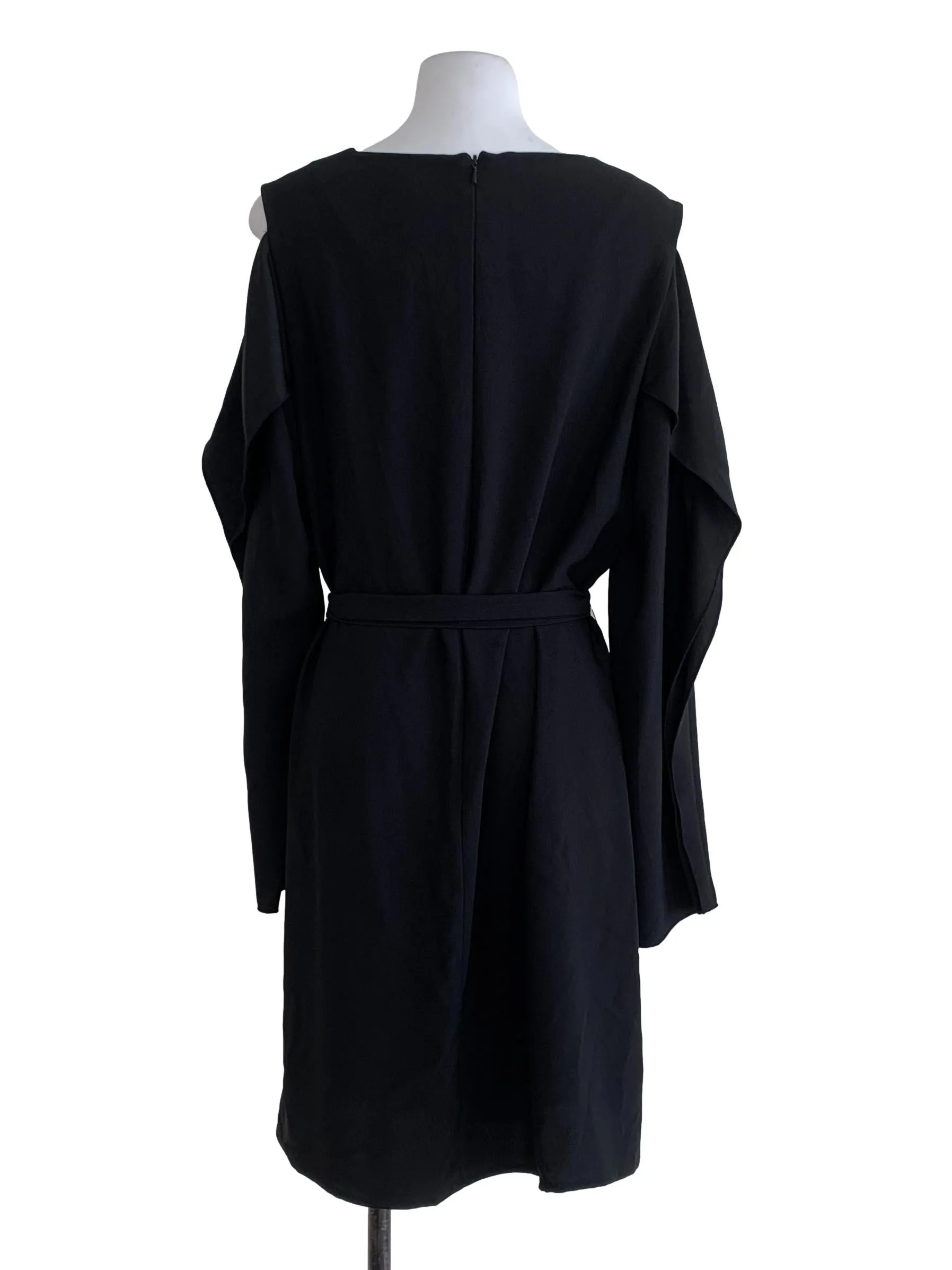 Black Plain Sheath Dress