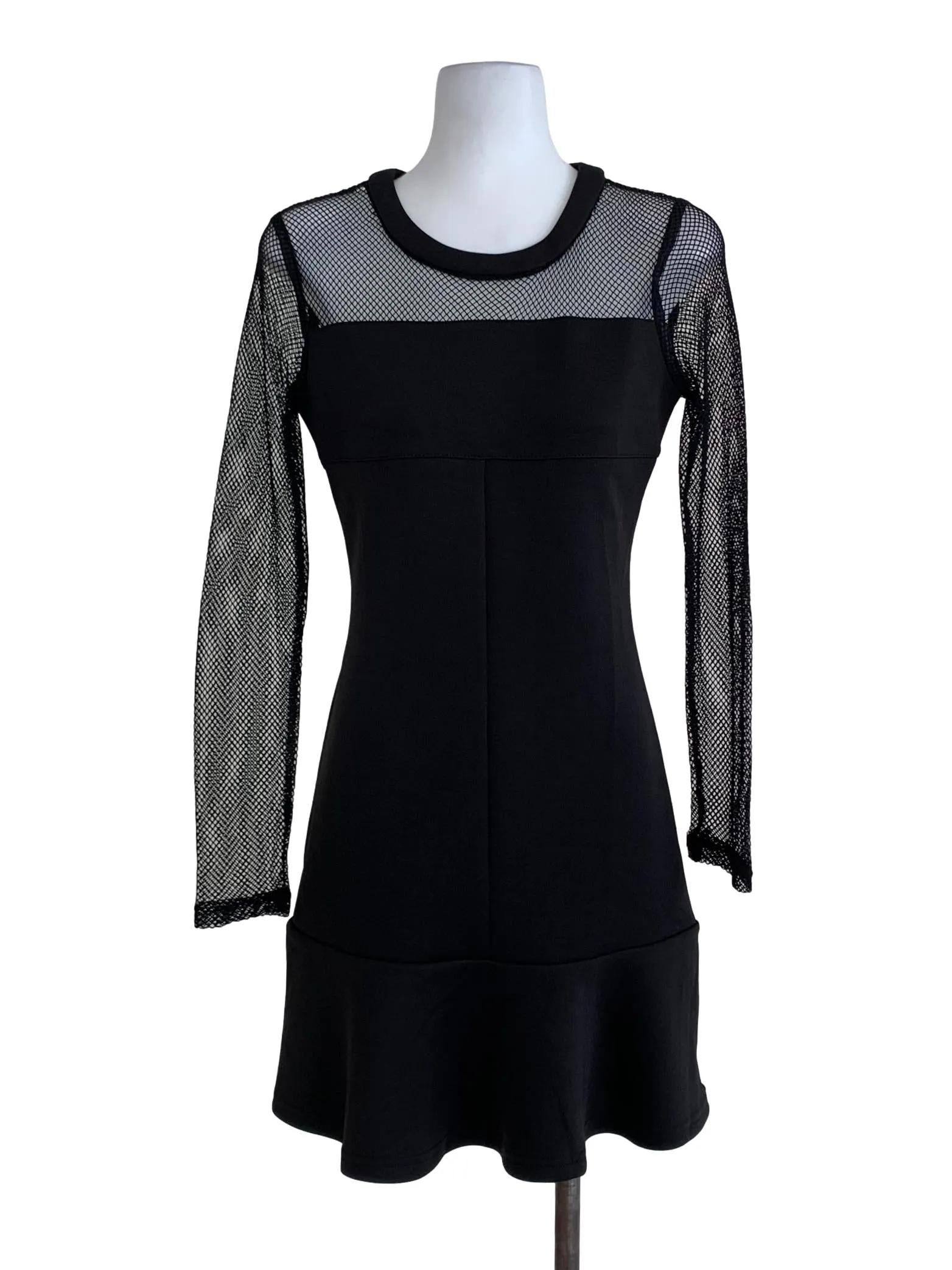 Black Plain Sheath Dress