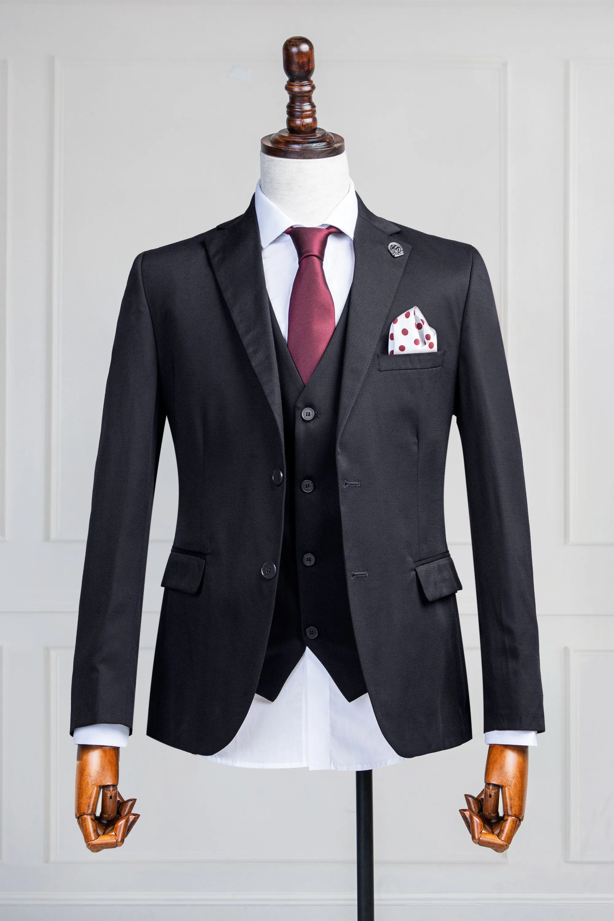 Black Three Piece Suit