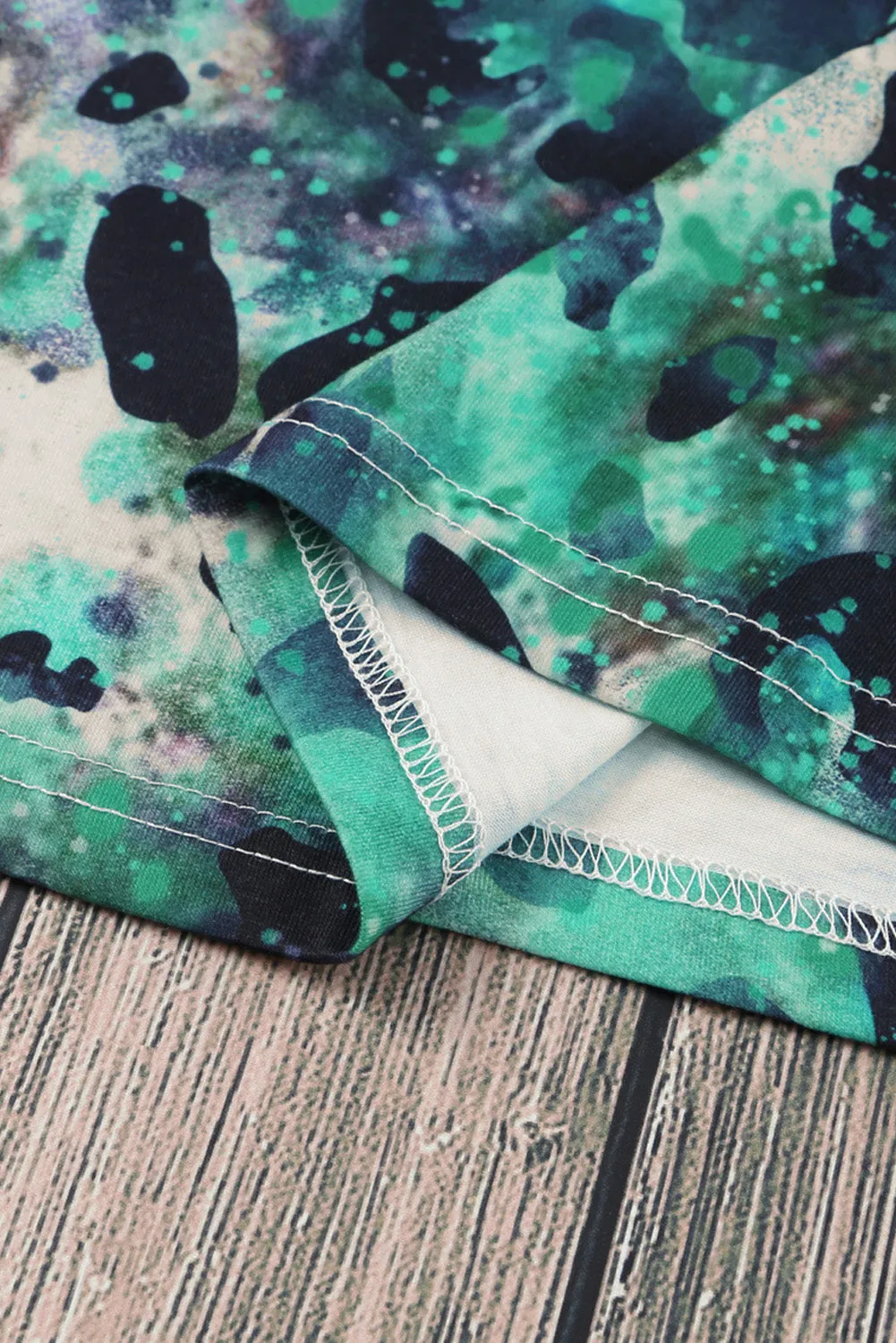 Blank Apparel - Blank Graphic Leopard Dyed Print T Shirt