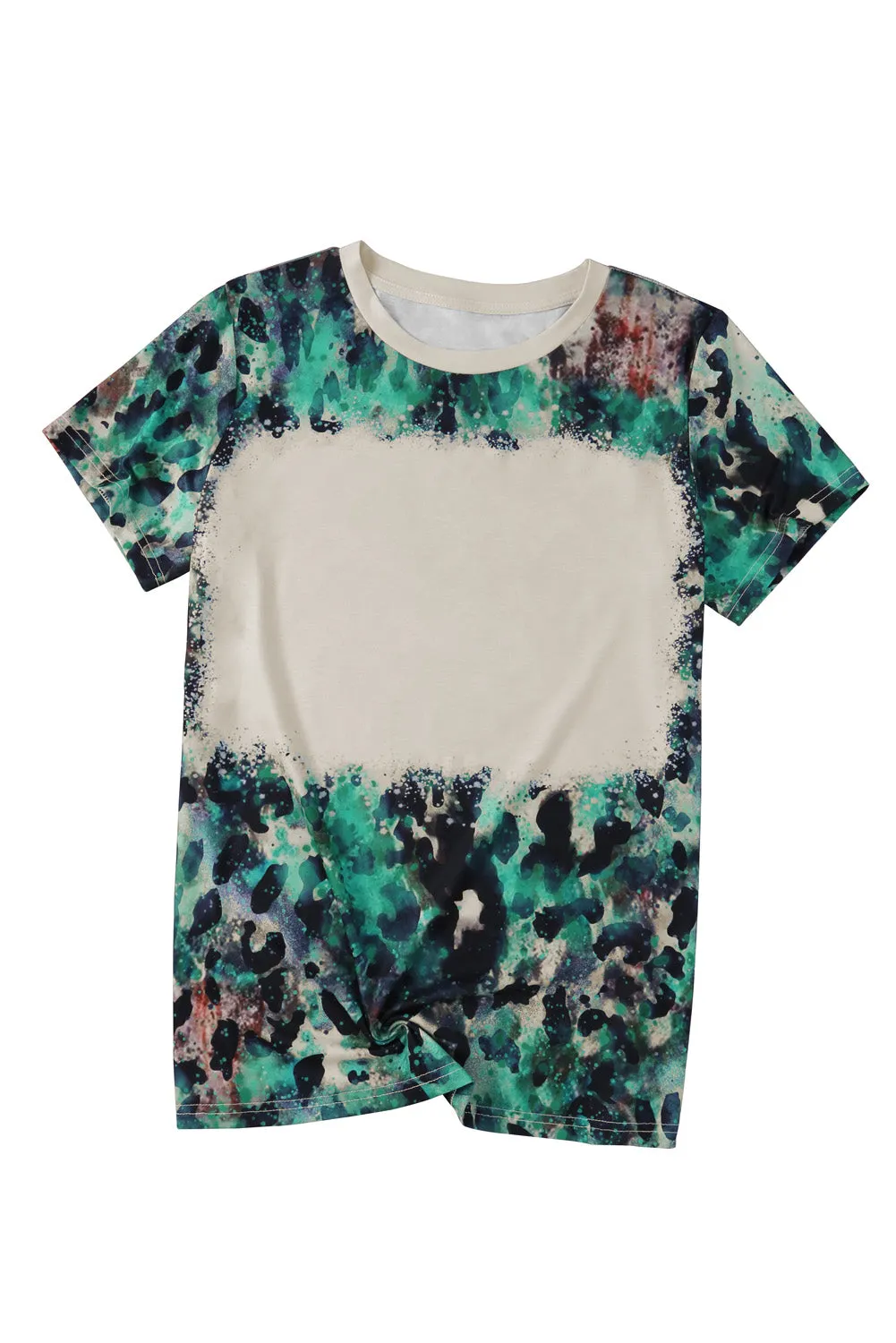 Blank Apparel - Blank Graphic Leopard Dyed Print T Shirt