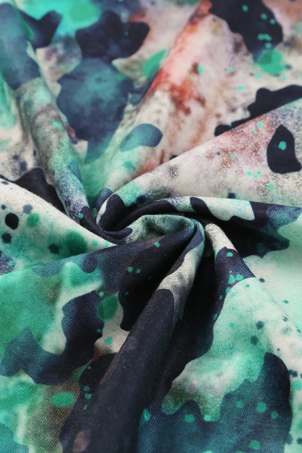 Blank Apparel - Blank Graphic Leopard Dyed Print T Shirt