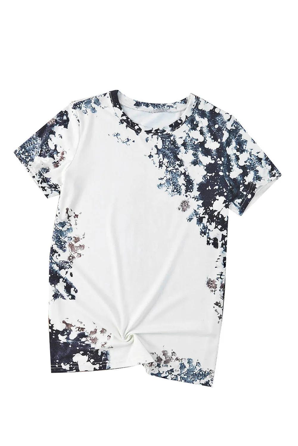 Blank Apparel - Gray Western Fashion Dyed Bleached T Shirt