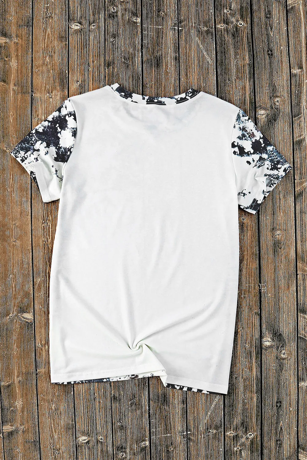 Blank Apparel - Gray Western Fashion Dyed Bleached T Shirt