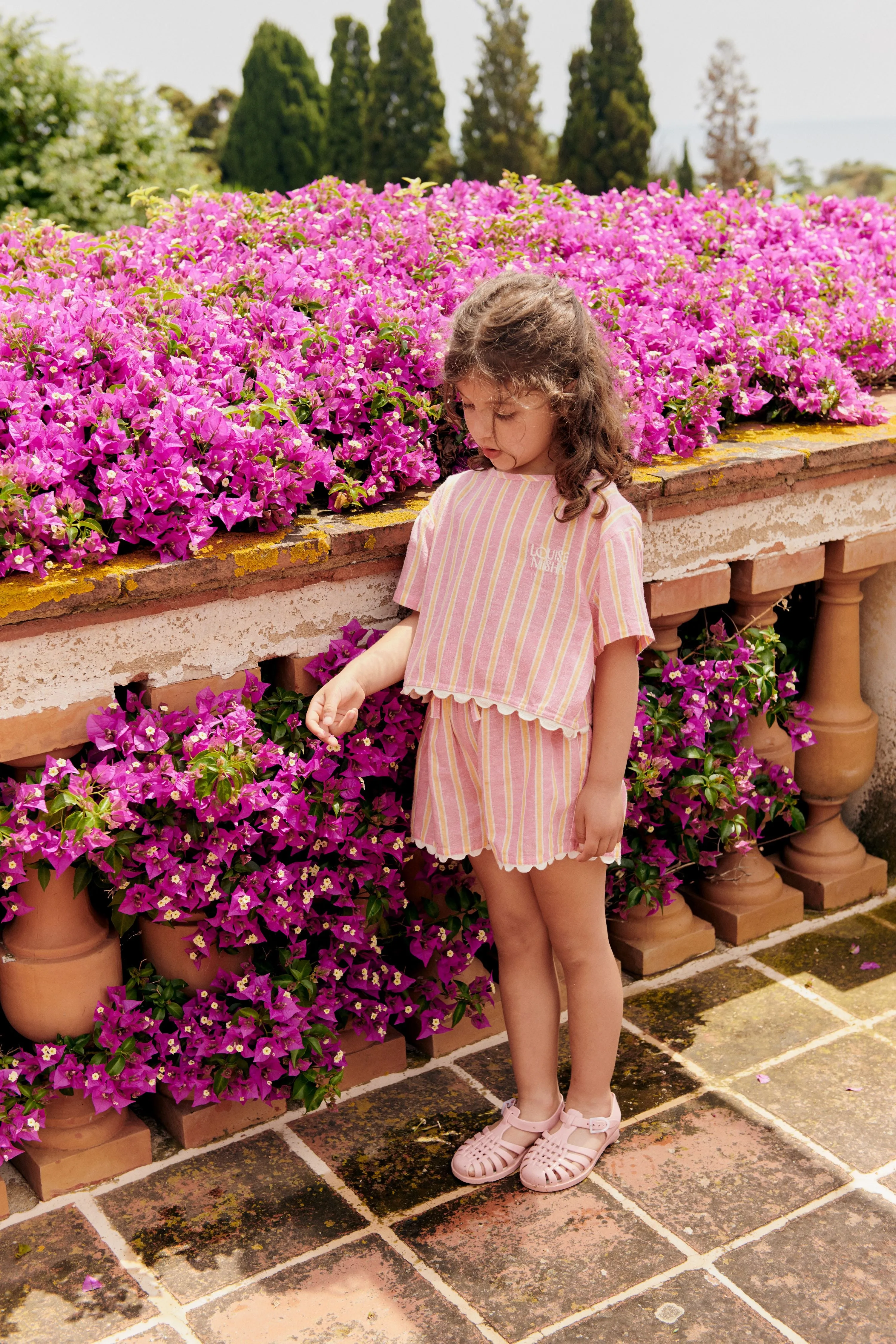 Blouse Kalistee, Pink Gelato Stripes