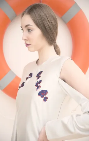 Blouse with embroidery