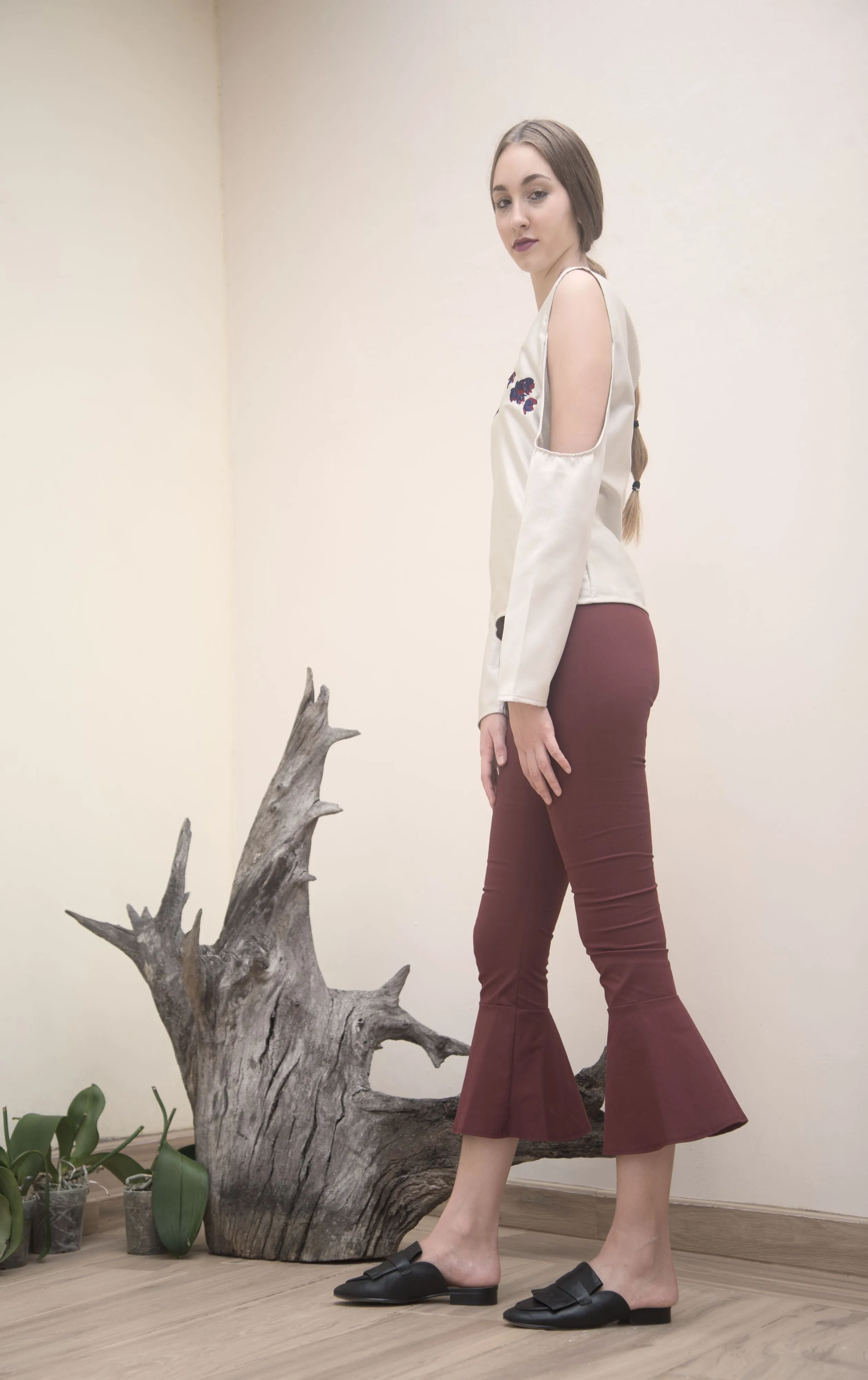 Blouse with embroidery