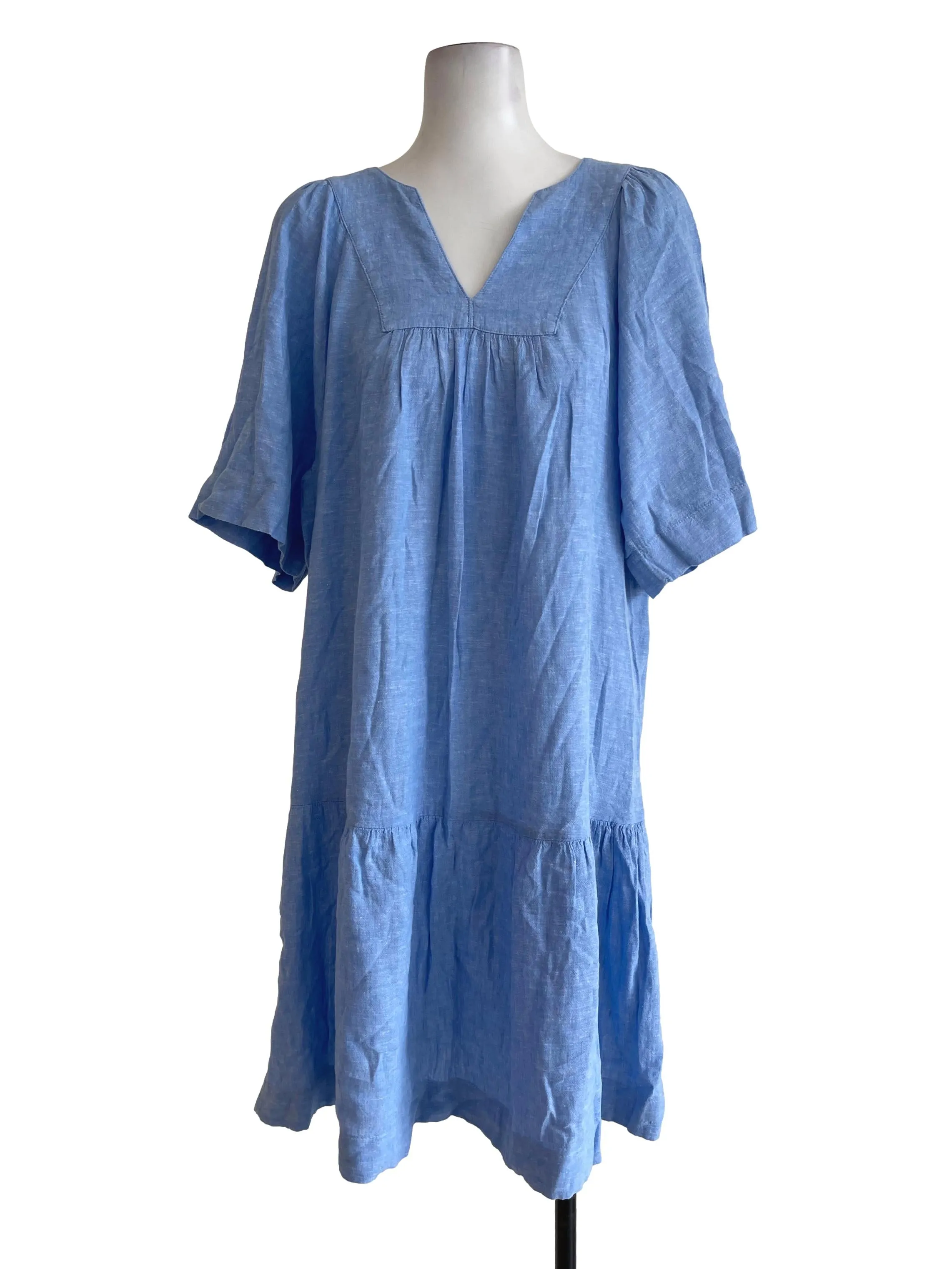 Blue Baggy Long Blouse