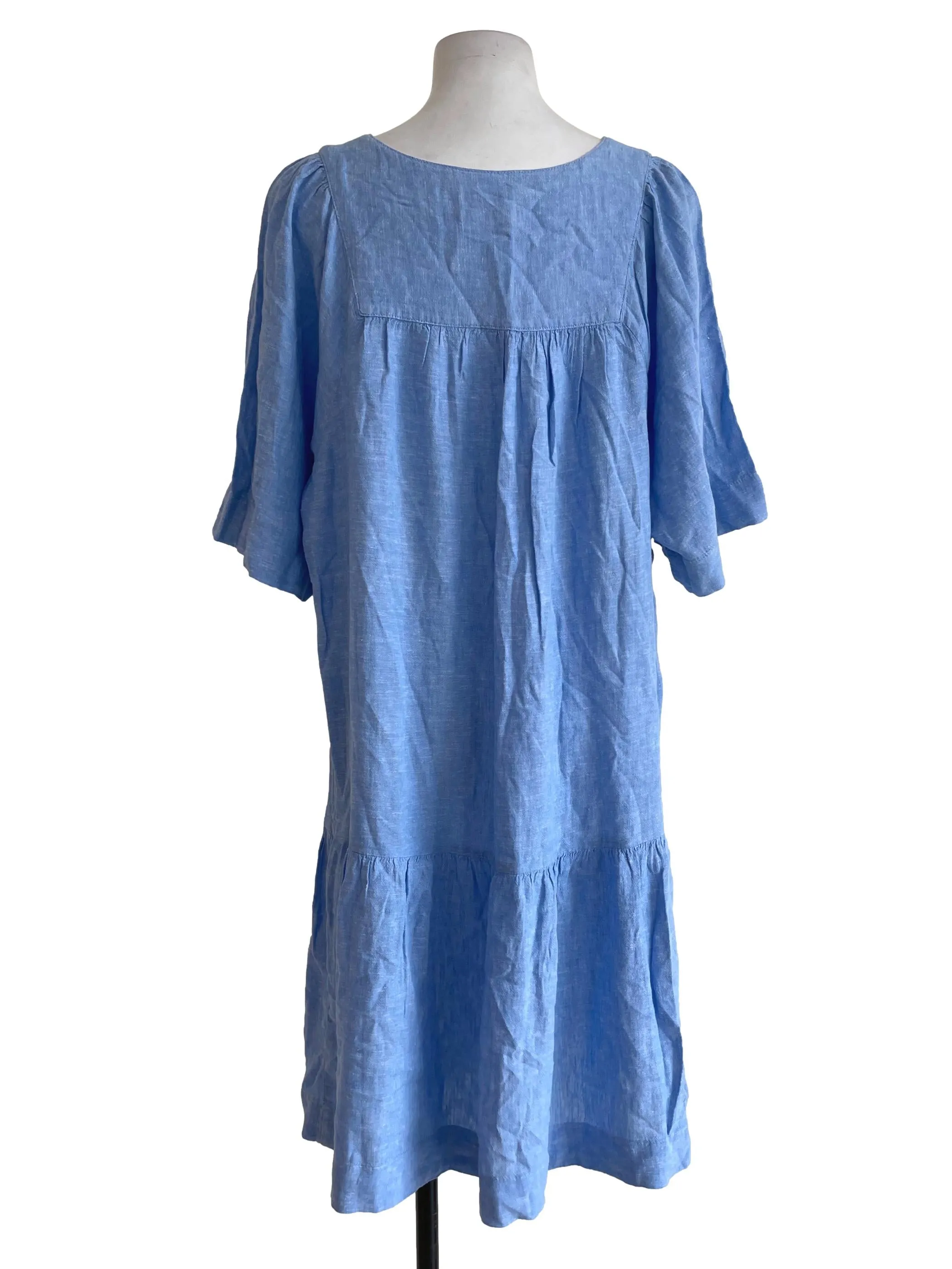 Blue Baggy Long Blouse