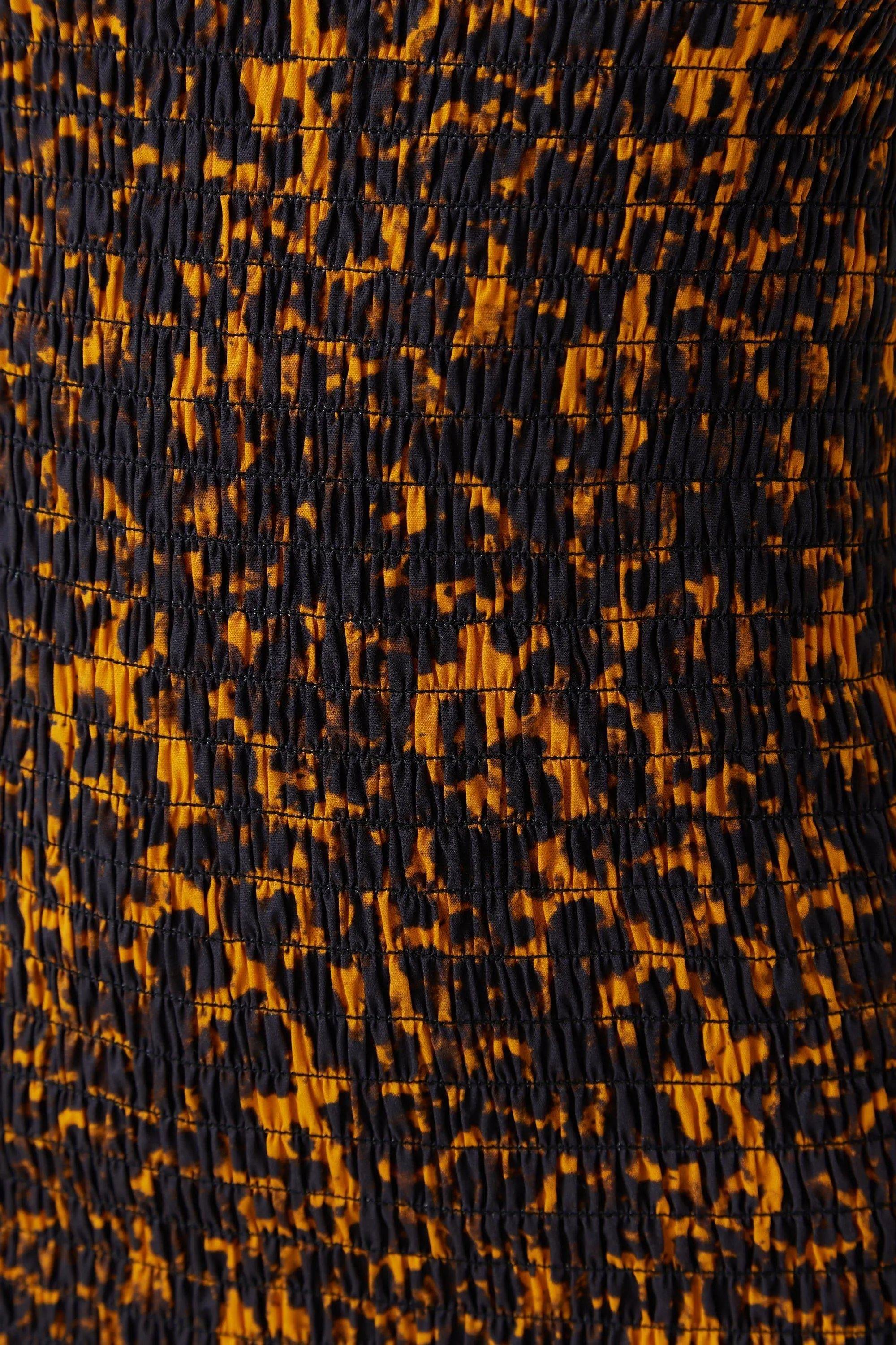 BLUR OUT OFF SHOULDER DRESS | ORANGE BLUR
