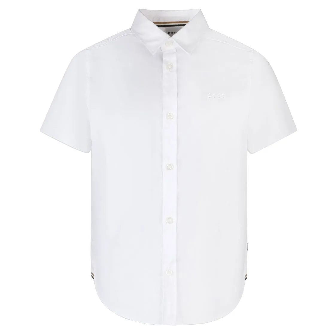 BOSS KIDS OXFORD SHORT SLEEVE SHIRT