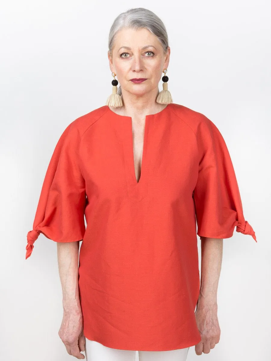 bossa knotted blouse