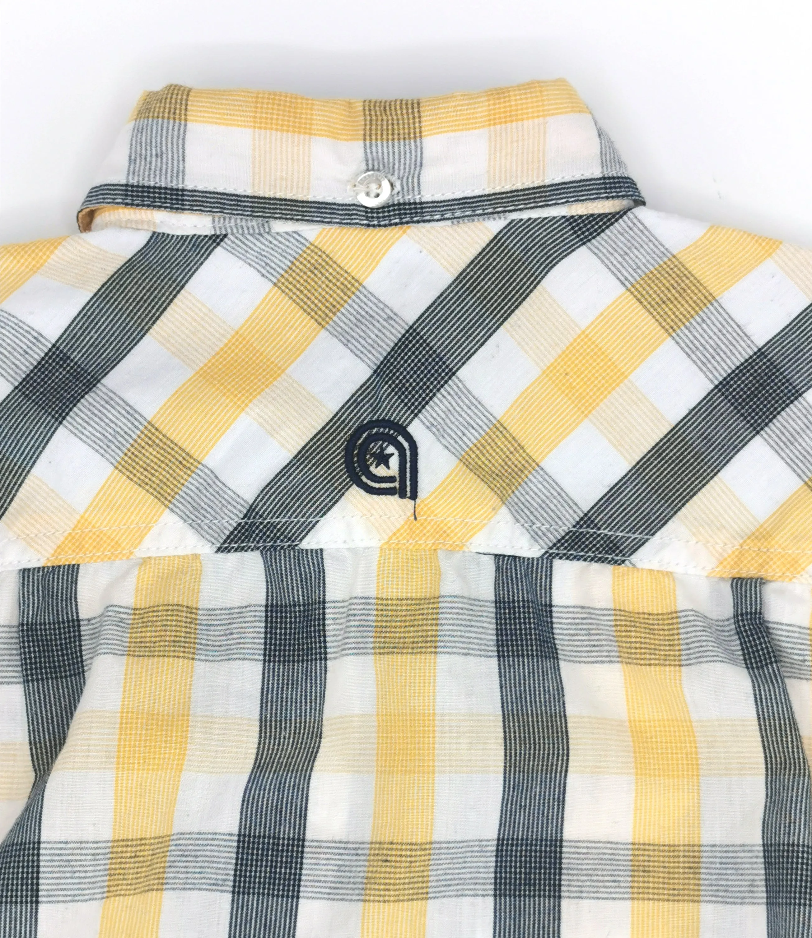BOY SIZE 4 YEARS - AKDMKS JEANIUS, Casual, Shortsleeve Dress Shirt EUC B50