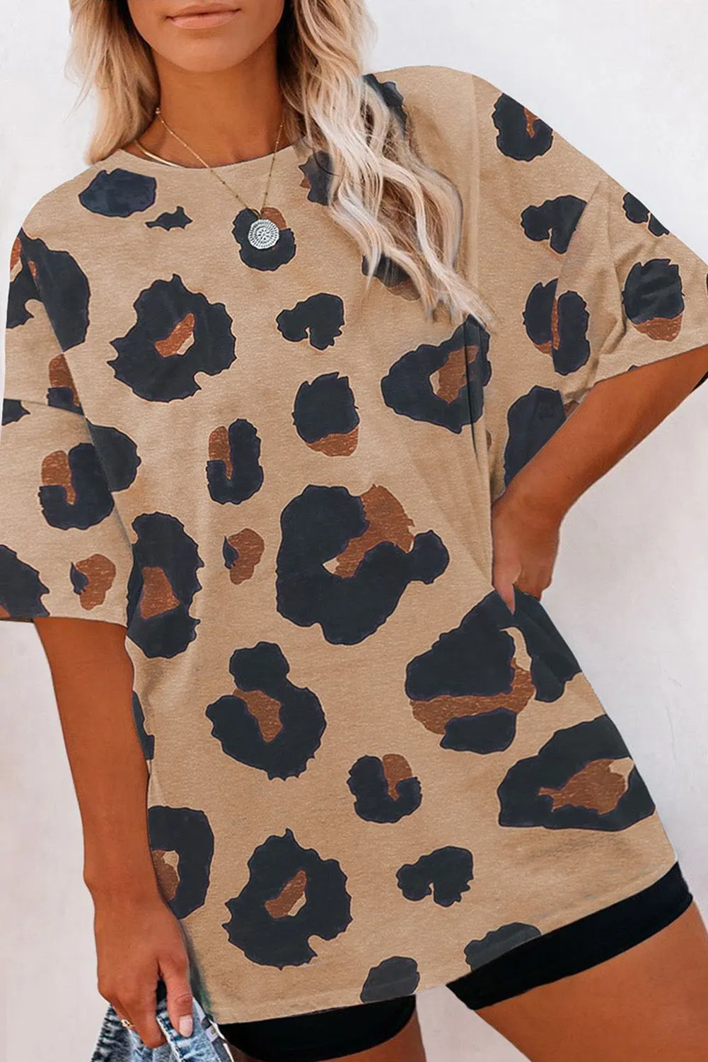 Boyfriend Leopard Print Loose T Shirt