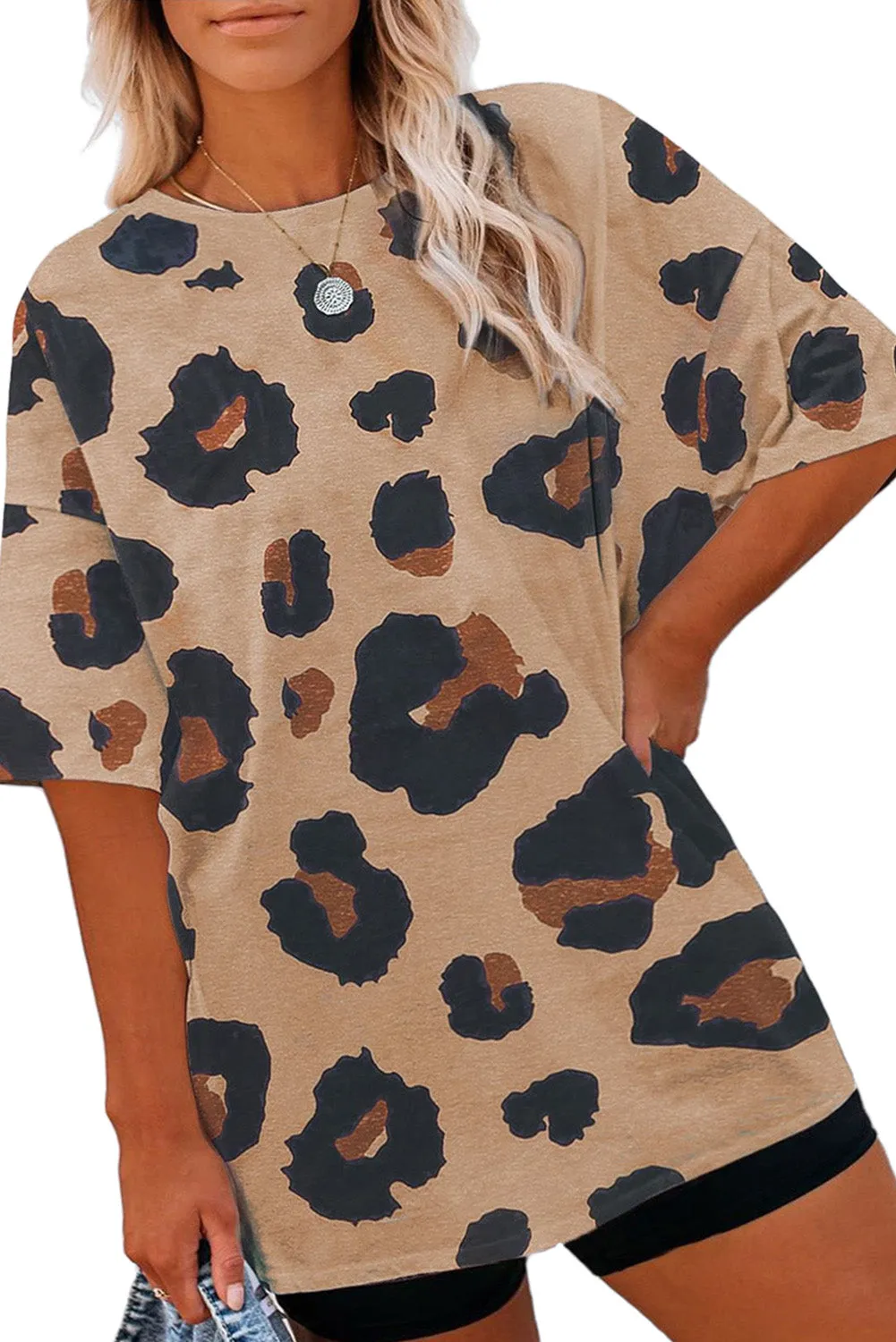 Boyfriend Leopard Print Loose T Shirt