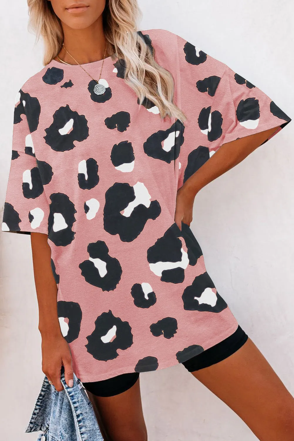 Boyfriend Leopard Print Loose T Shirt