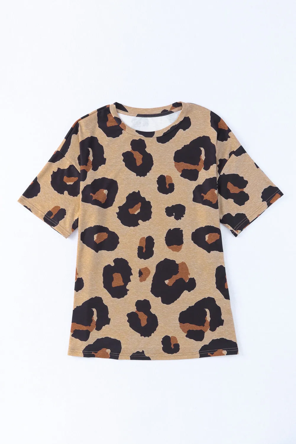 Boyfriend Leopard Print Loose T Shirt
